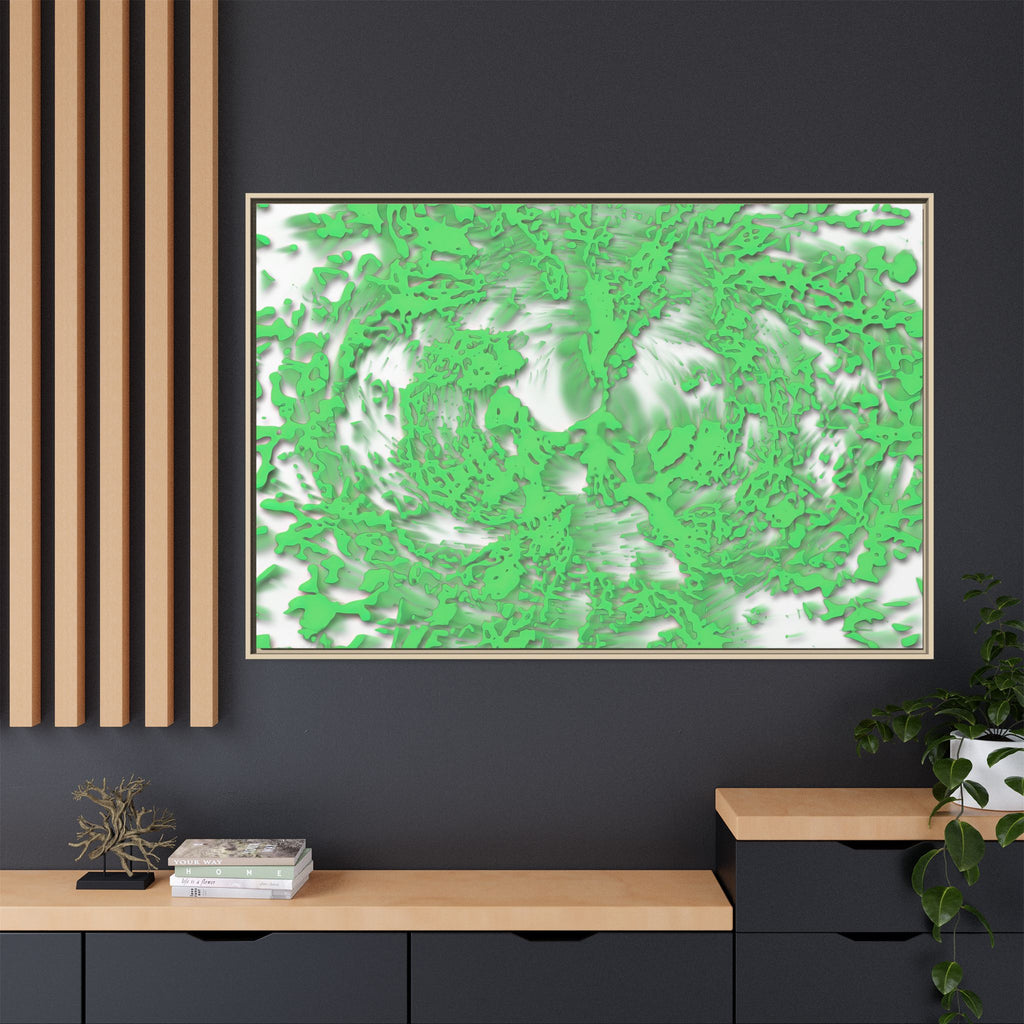 Framed Canvas Art - Tracers Green