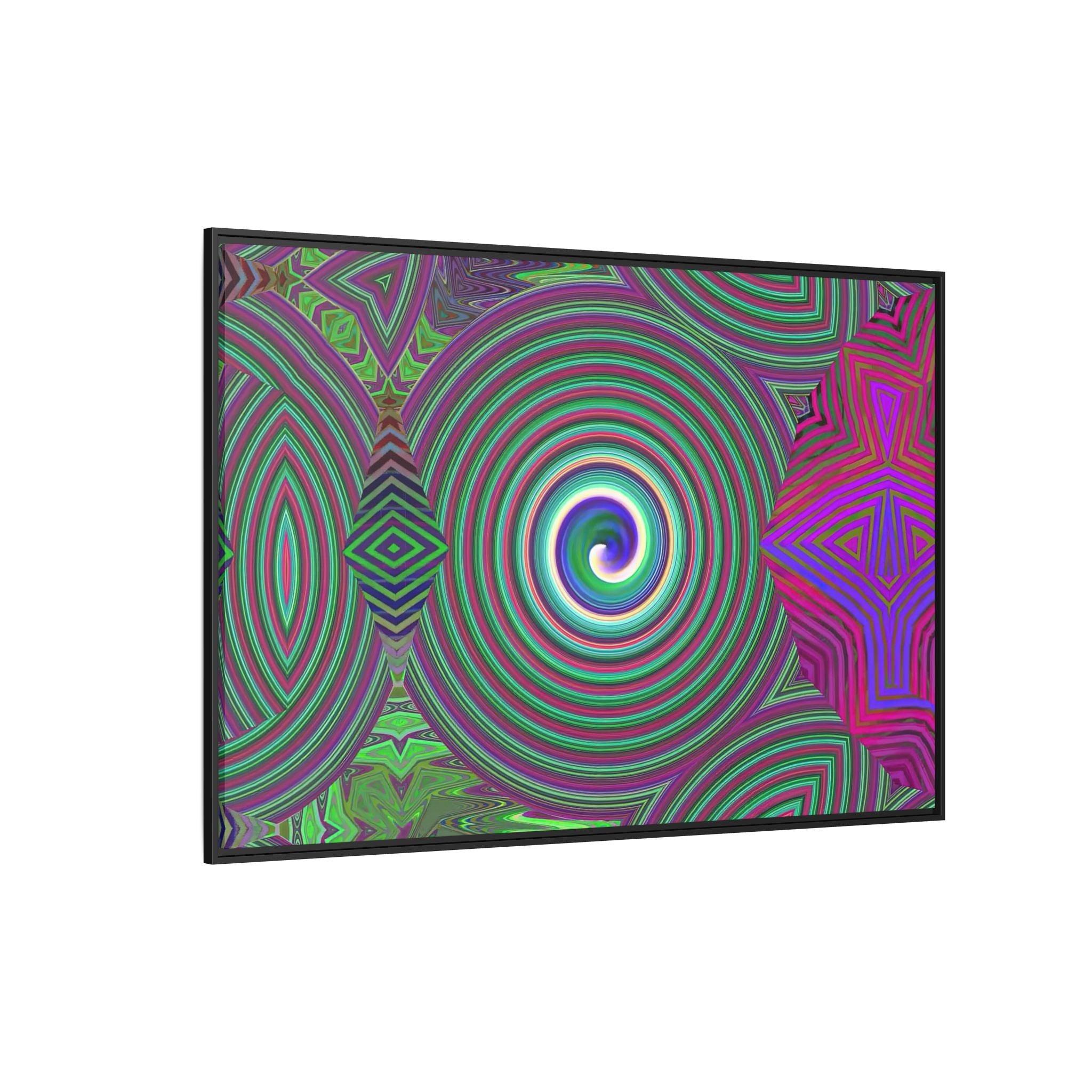 Framed Canvas Art — "Spiroic"