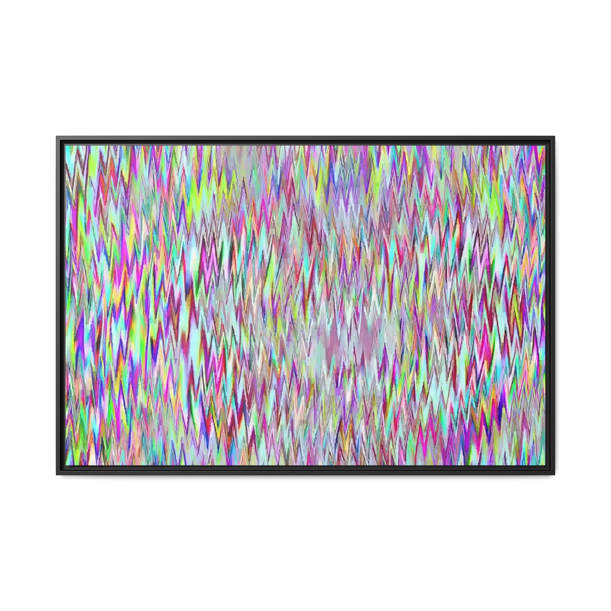 Framed Canvas Art — "Gun Runners Static"