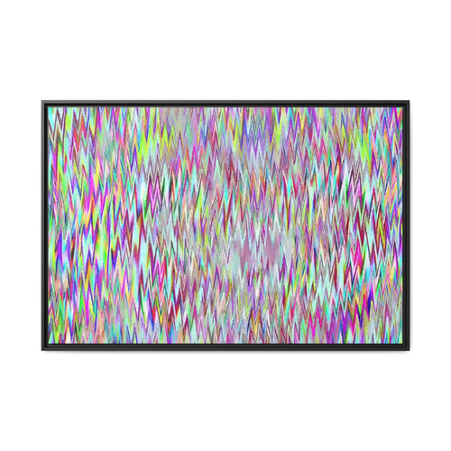 Framed Canvas Art — "Gun Runners Static"