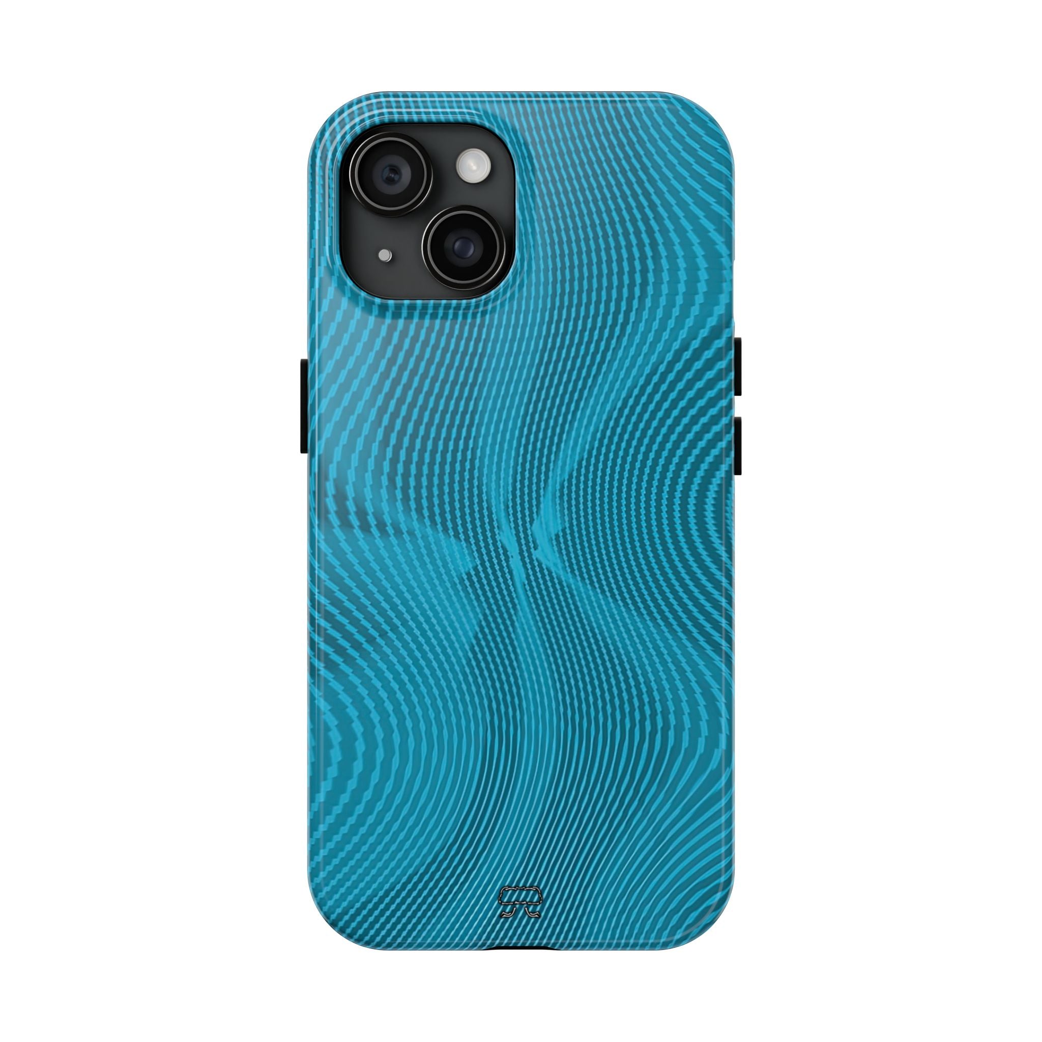 iPhones 11 thru 16 Durable Shockproof Case --- Sun Spots Blu