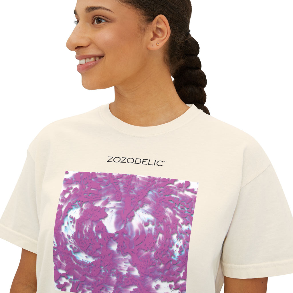 Woman's Box T-Shirt - Tracers Cotton Candy