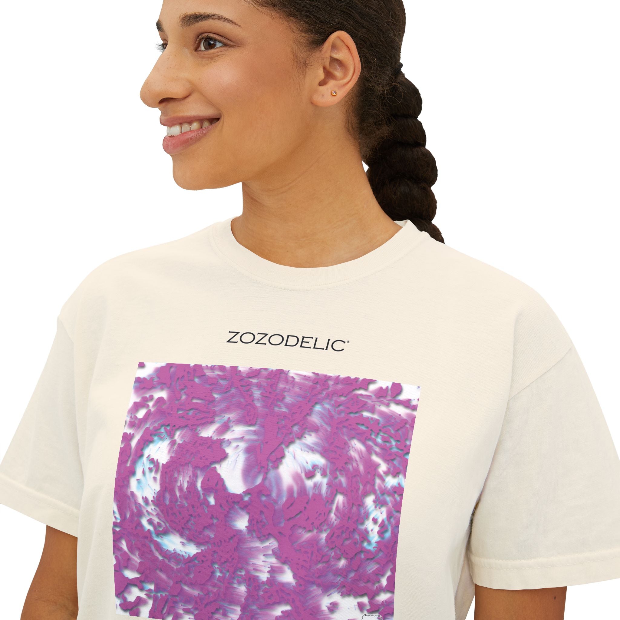 Woman's Box T-Shirt - Tracers Cotton Candy
