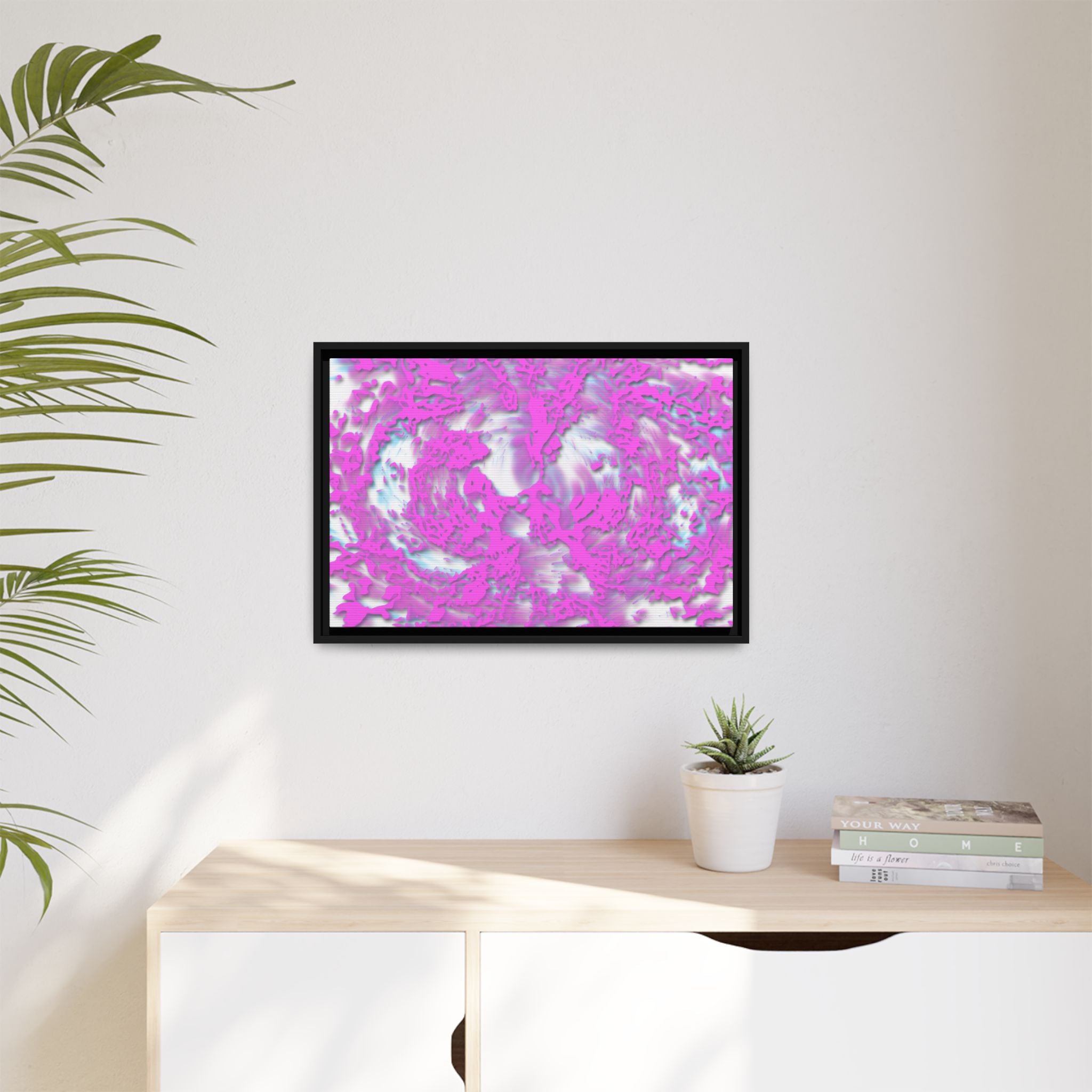 Framed Canvas Art - Tracers Cotton Candy