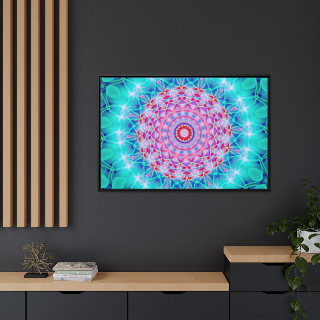 Framed Canvas Art — "Pink Fusion"