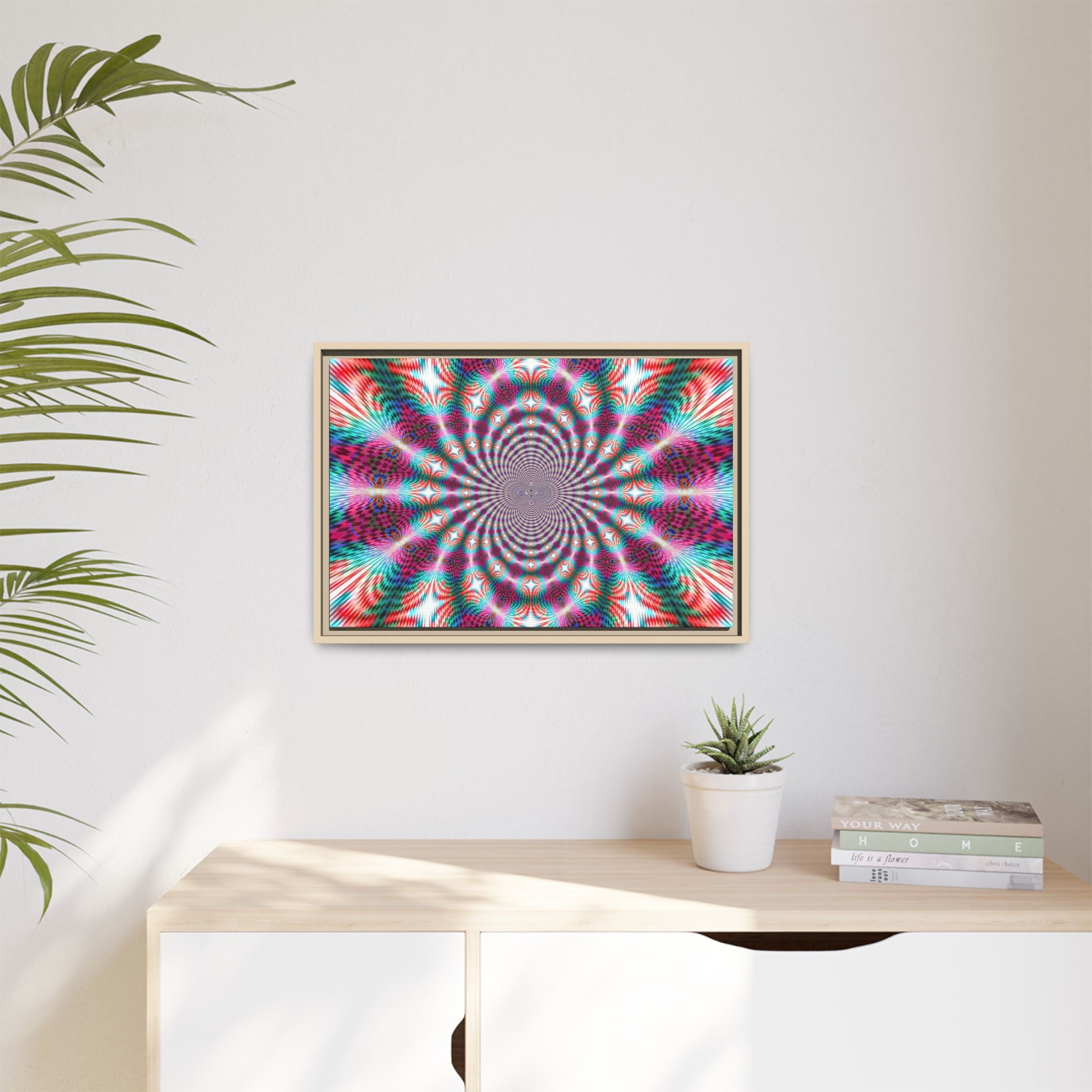 Framed Canvas Art — "QOV"