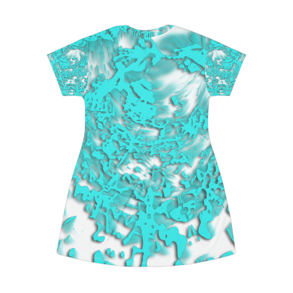 T-Shirt Dress - Tracers Aqua