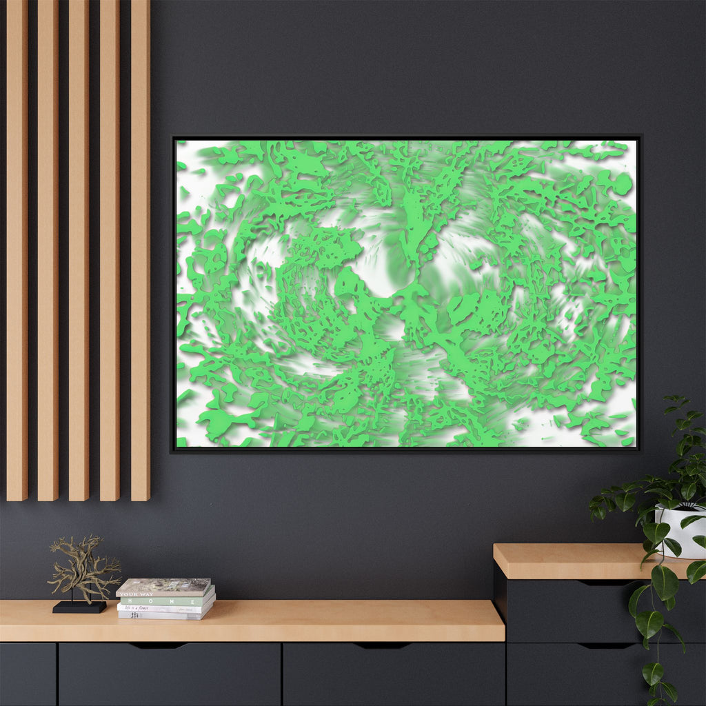 Framed Canvas Art - Tracers Green