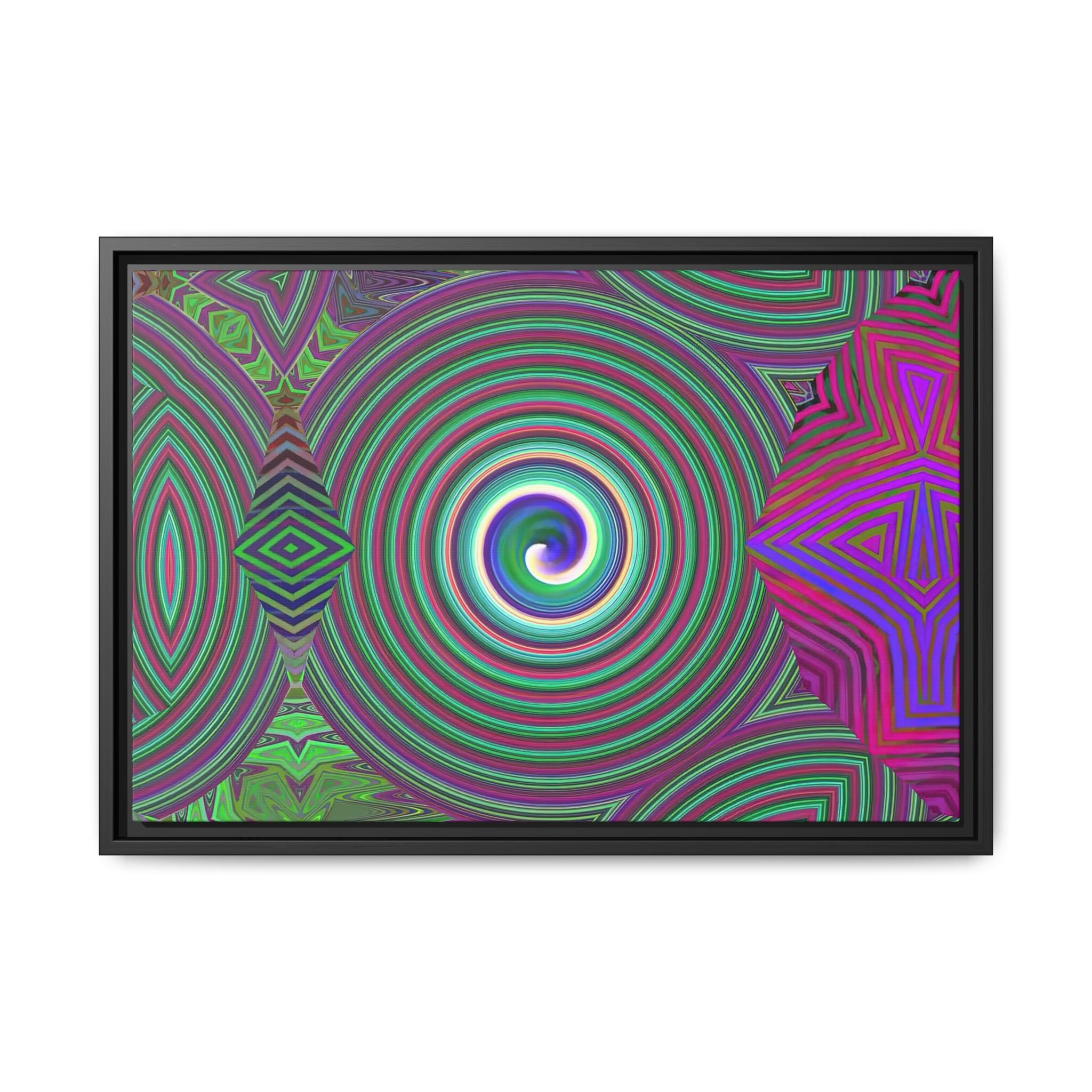 Framed Canvas Art — "Spiroic"
