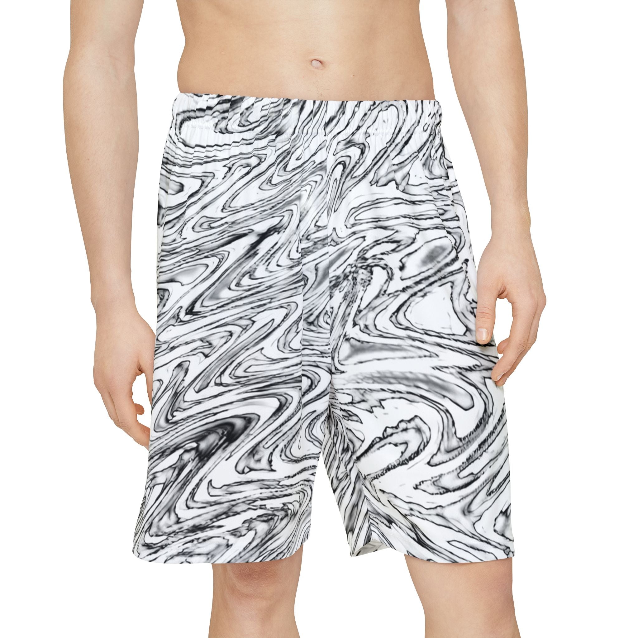 Men’s Sports Shorts — Hoops BW