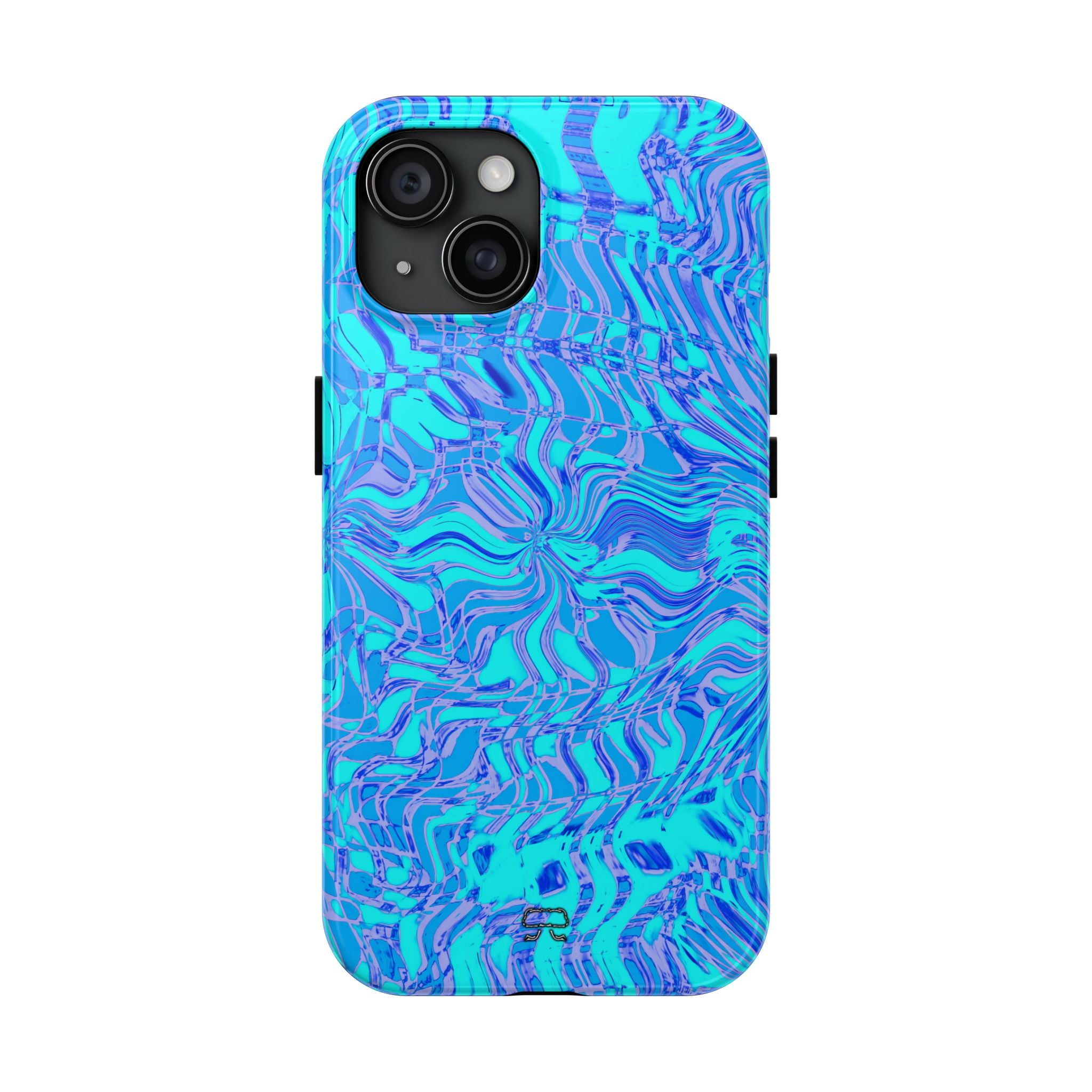 iPhones 11 thru 16 Durable Shockproof Case --- Fiesta Blu