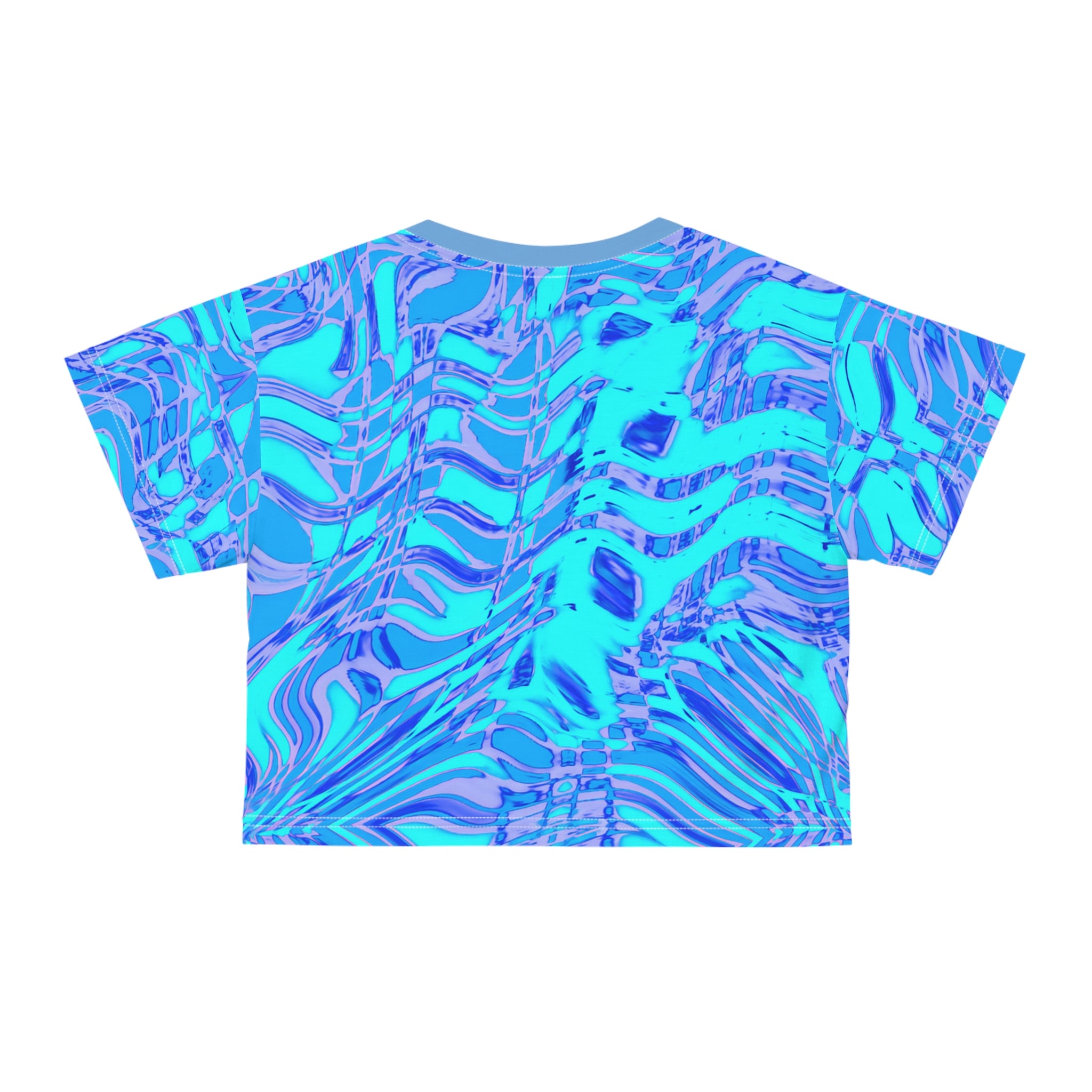 Crop Tee "Fiesta Blu" (AOP)