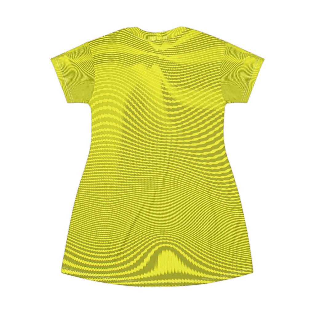 T-Shirt Dress - Sun Spots Yellow