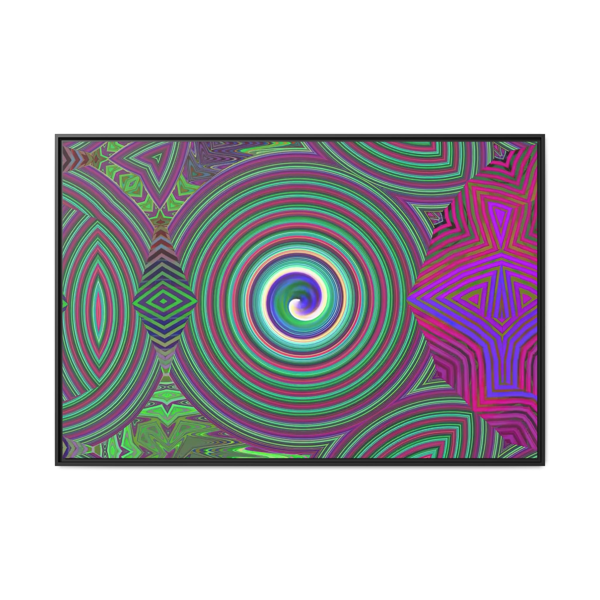 Framed Canvas Art — "Spiroic"