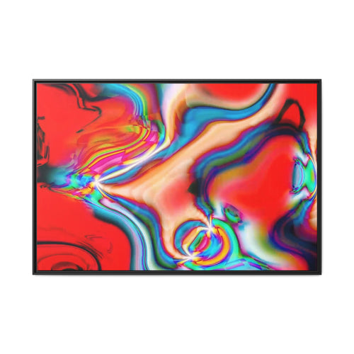 Framed Canvas Art — "Gun Runners Red"