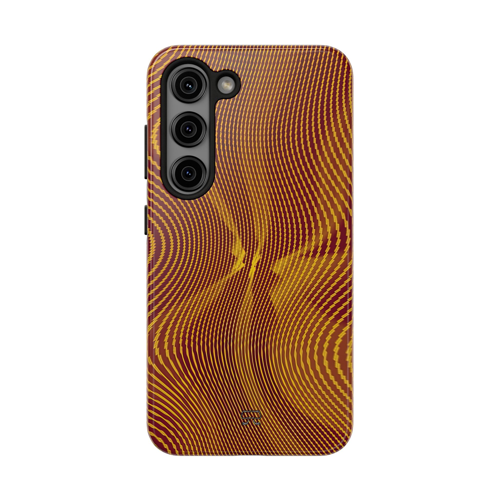 Samsung S21-S25 Tough Phone Case --- Sun Spots Gold