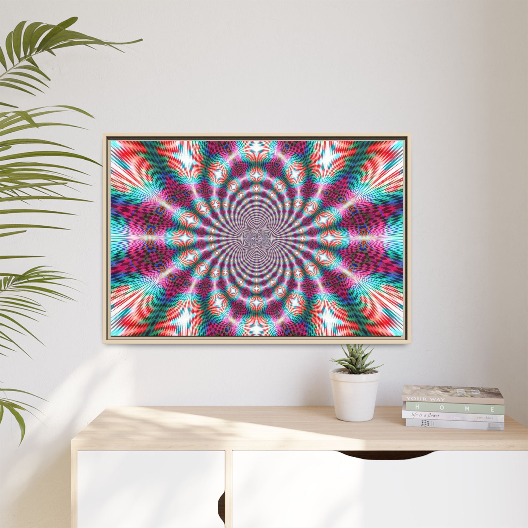 Framed Canvas Art — "QOV"