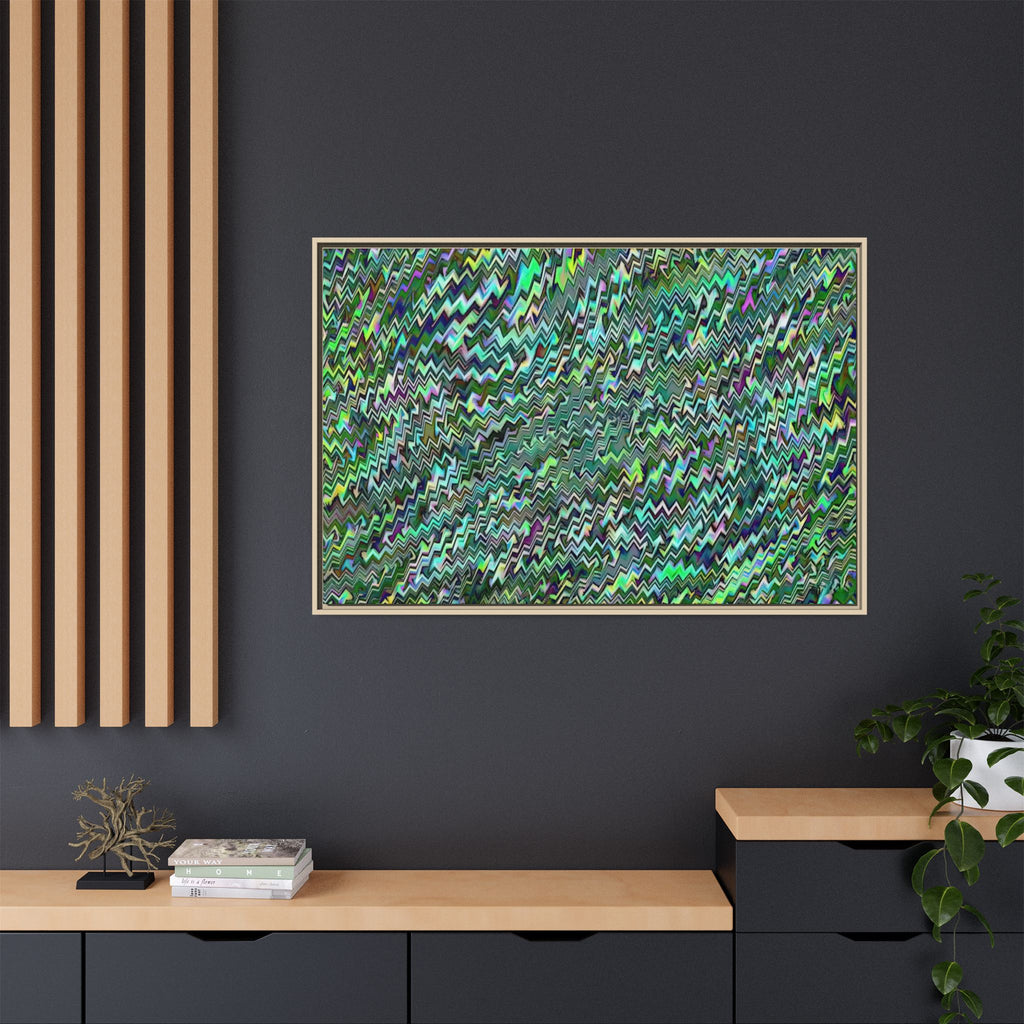 Framed Canvas Art — "GR Jagged"