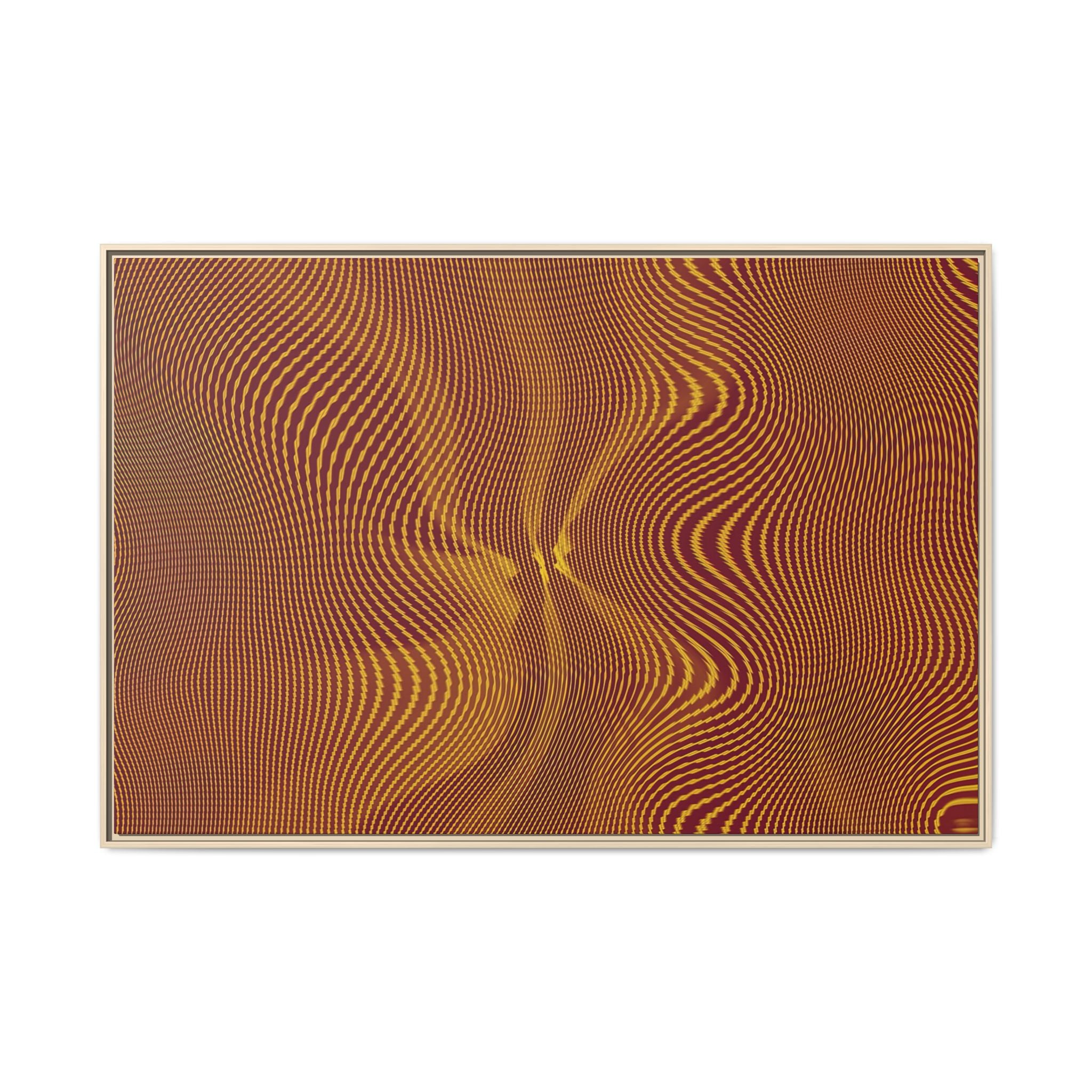 Framed Canvas Art — "Sun Spots Gold"