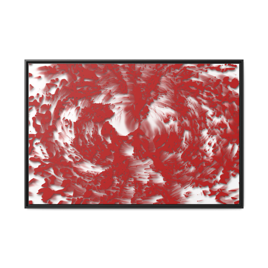 Framed Canvas Art - Tracers Red