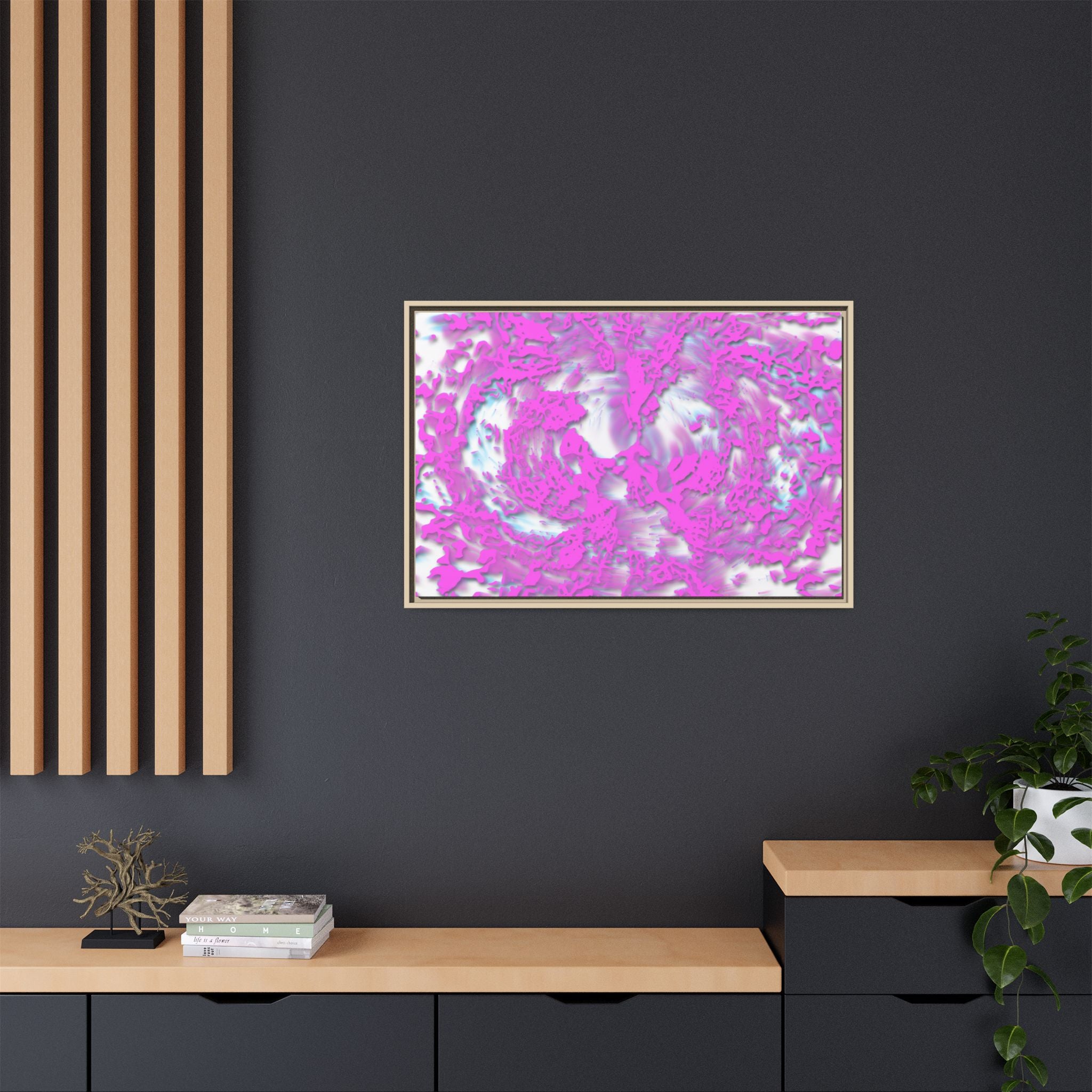 Framed Canvas Art - Tracers Cotton Candy