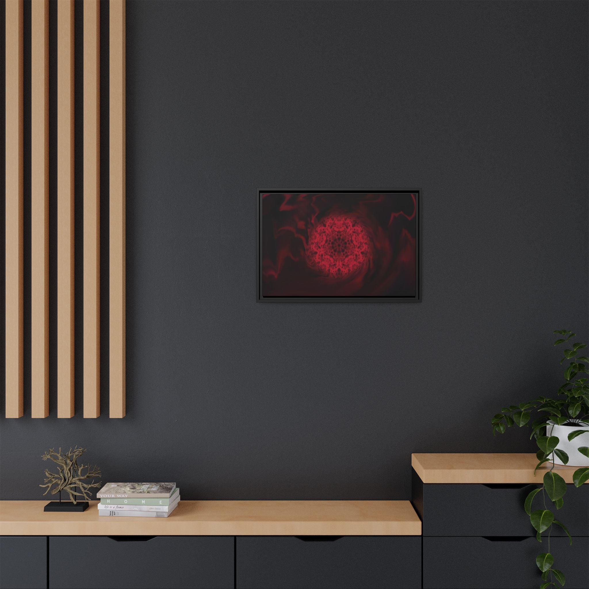 Framed Canvas Art — "Interlaced"