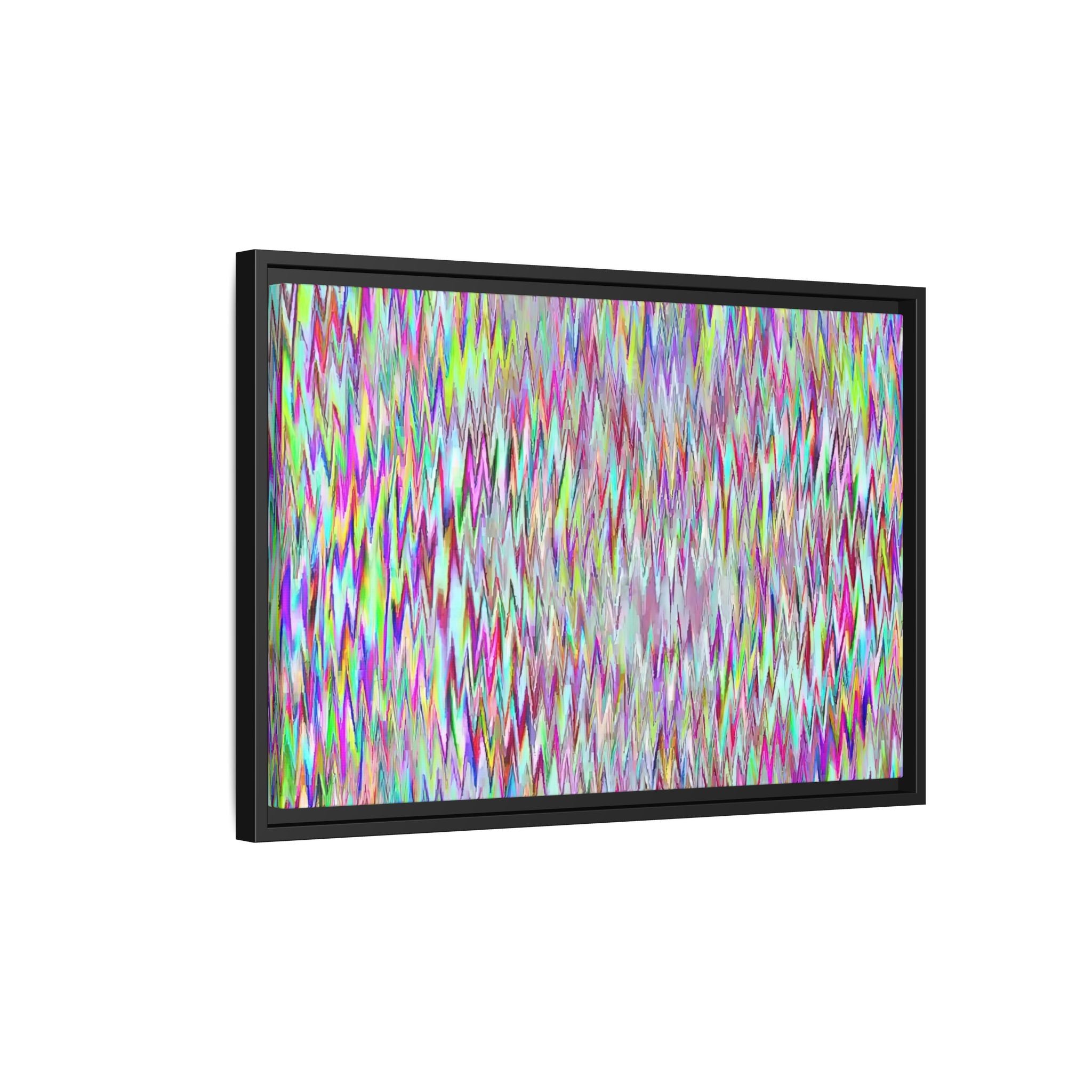 Framed Canvas Art — "Gun Runners Static"