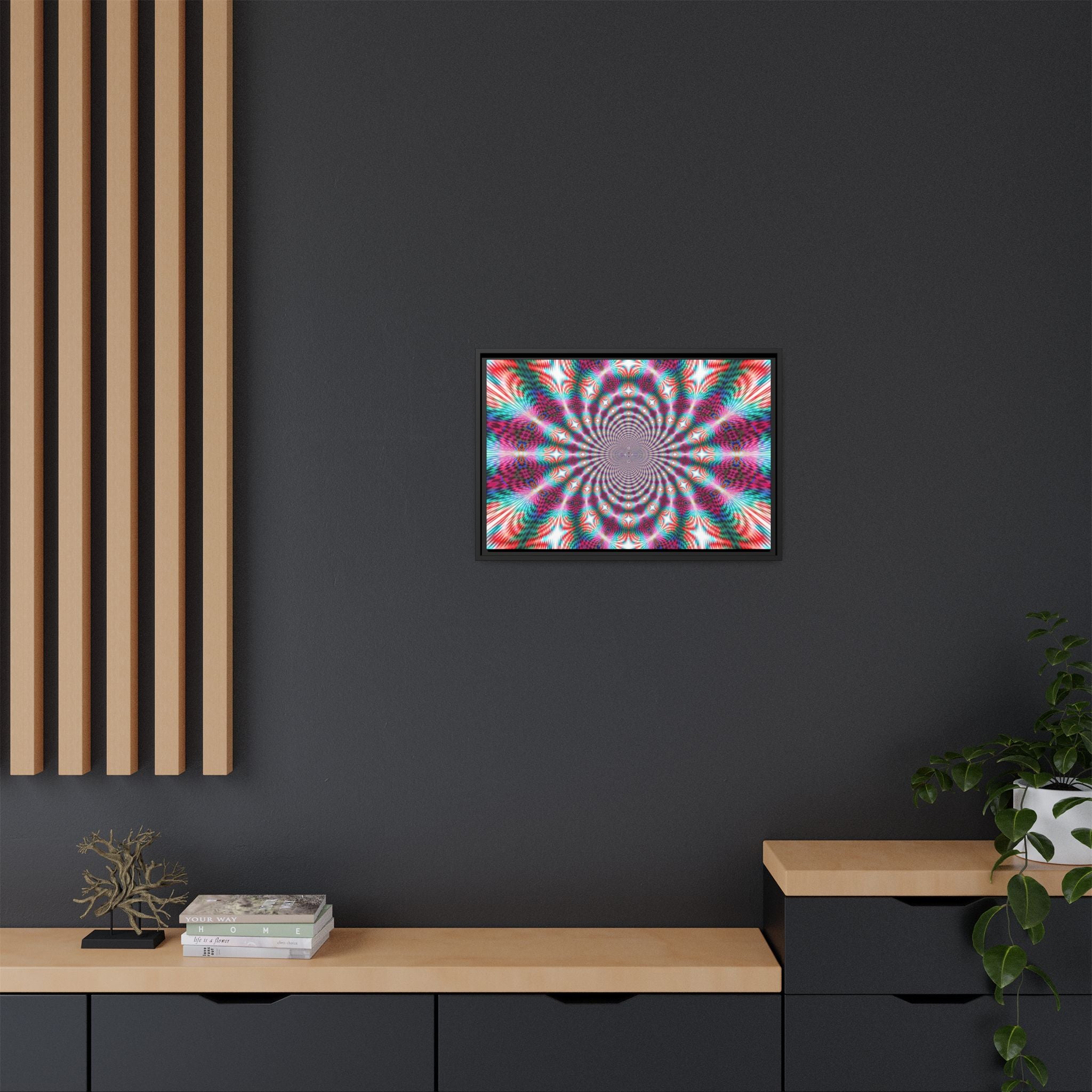 Framed Canvas Art — "QOV"