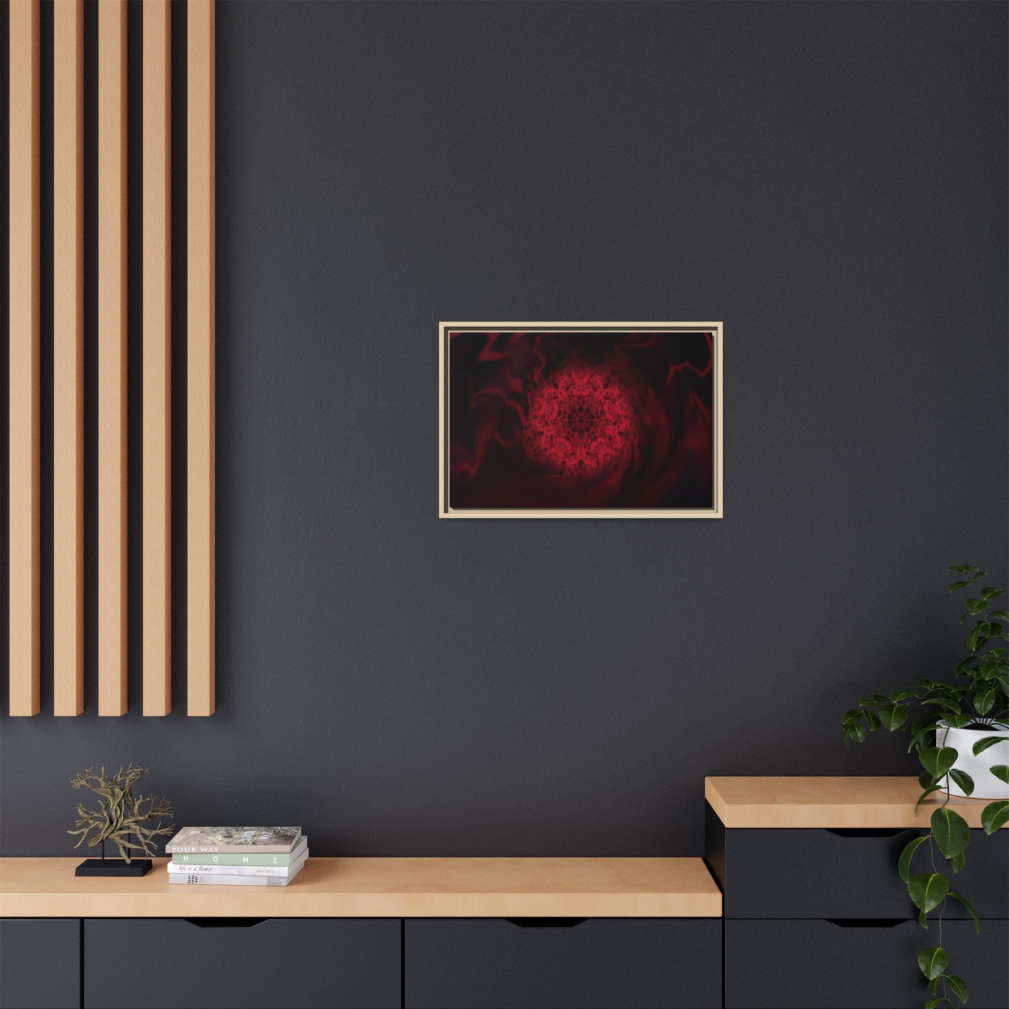 Framed Canvas Art — "Interlaced"