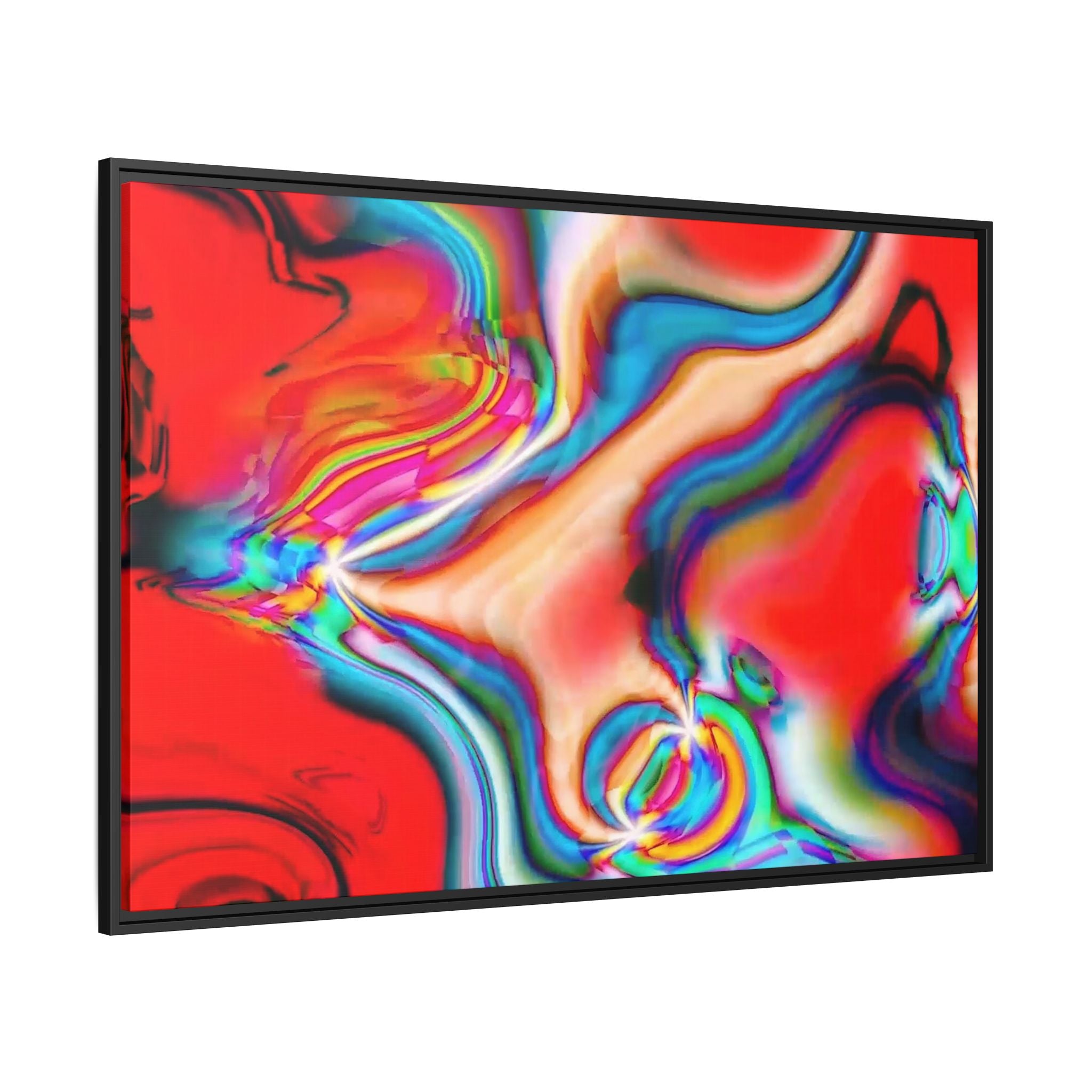 Framed Canvas Art — "Gun Runners Red"