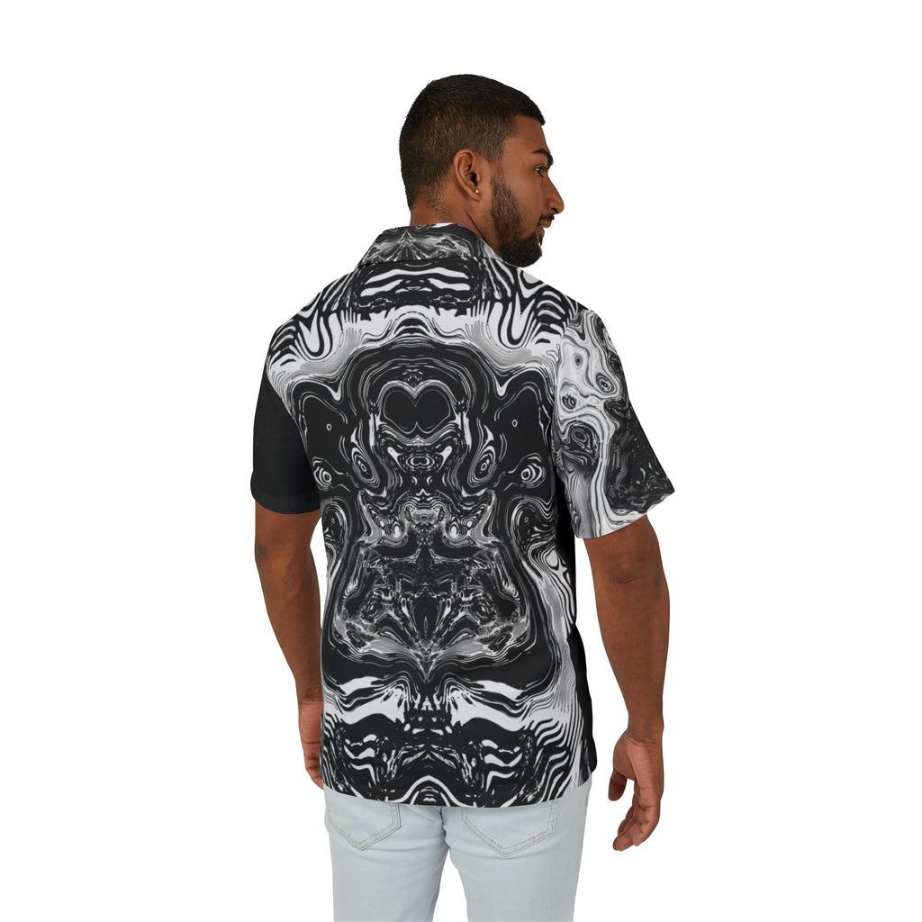 Hawaiian Shirt - Spirit Black and White