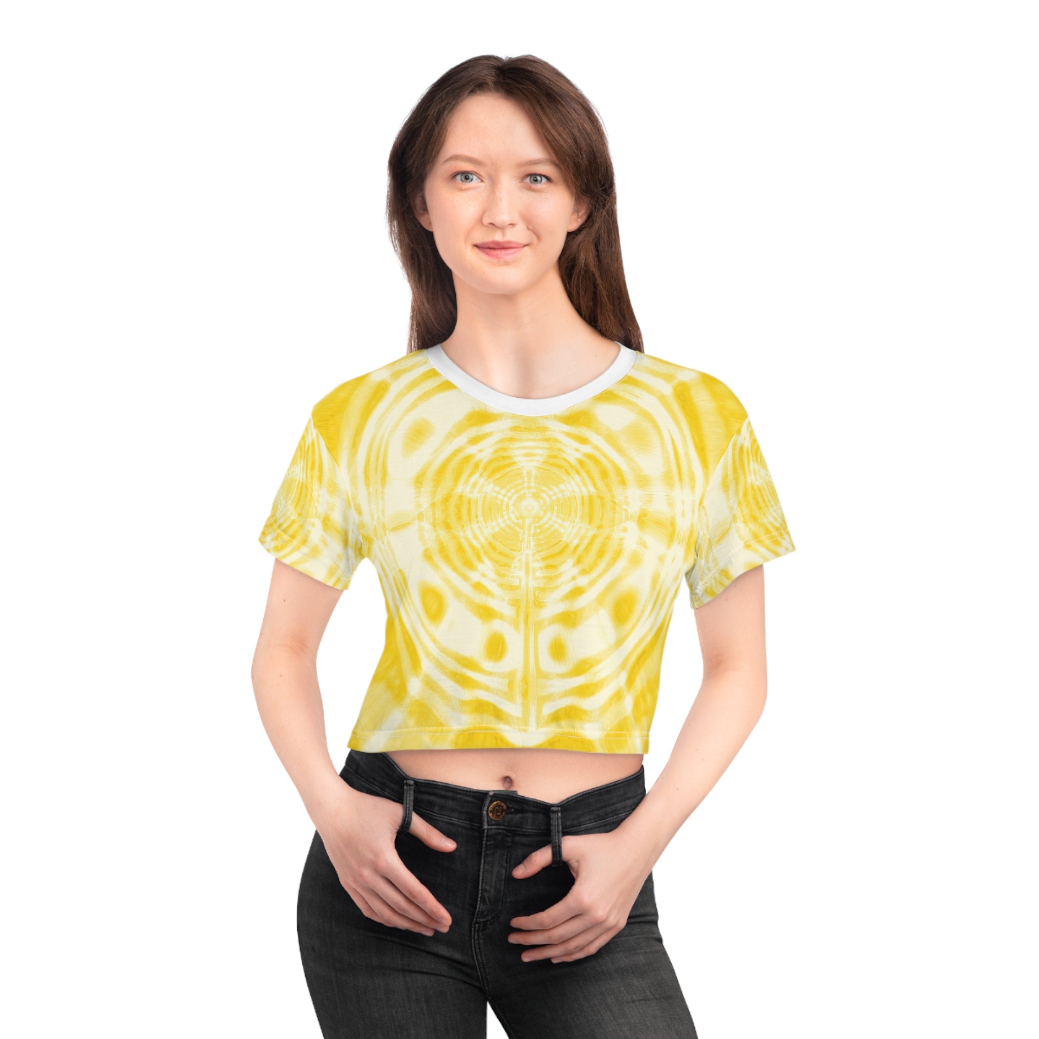 Crop Tee "Solaria" (AOP)