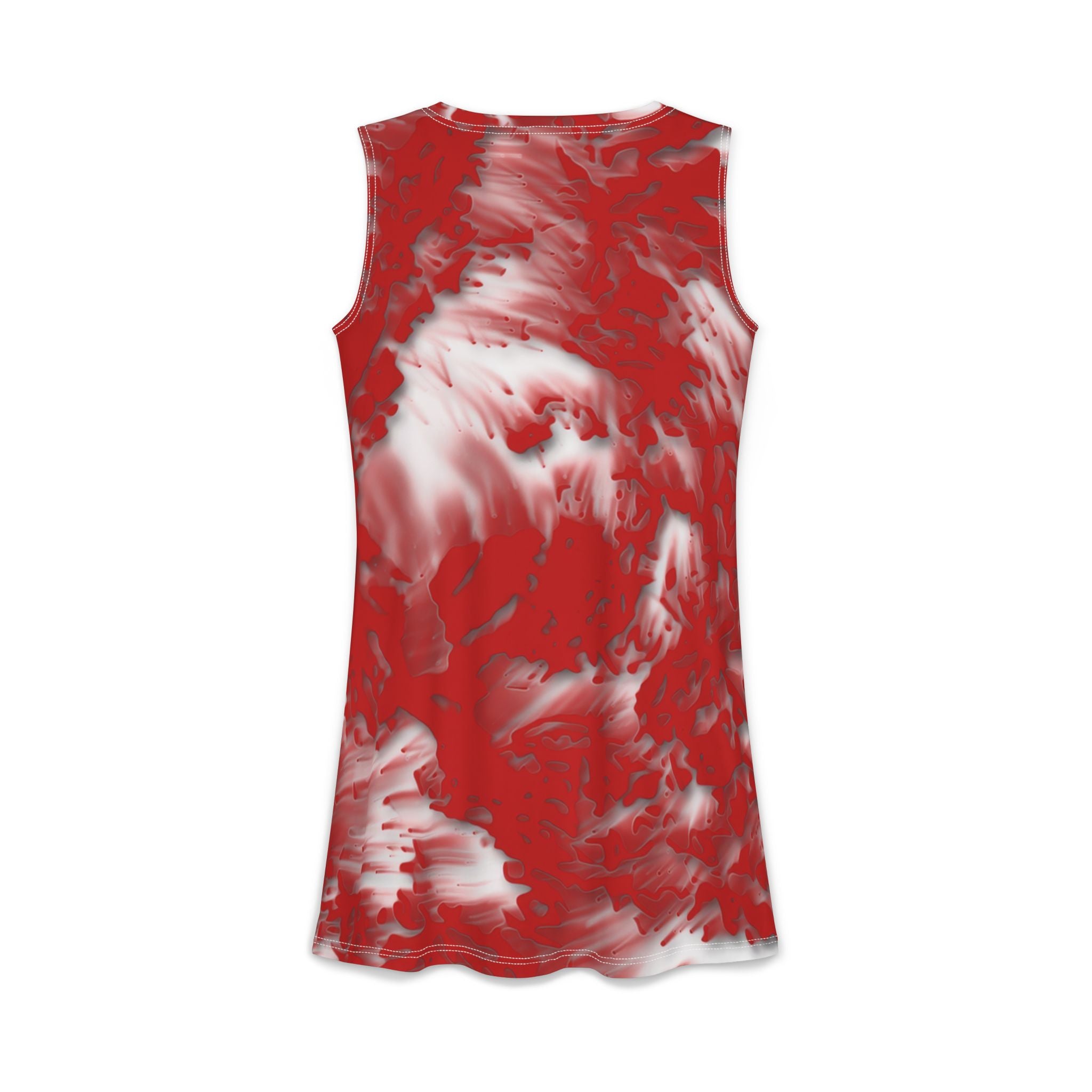 Women's Casual Dress – Tracers Red (AOP)