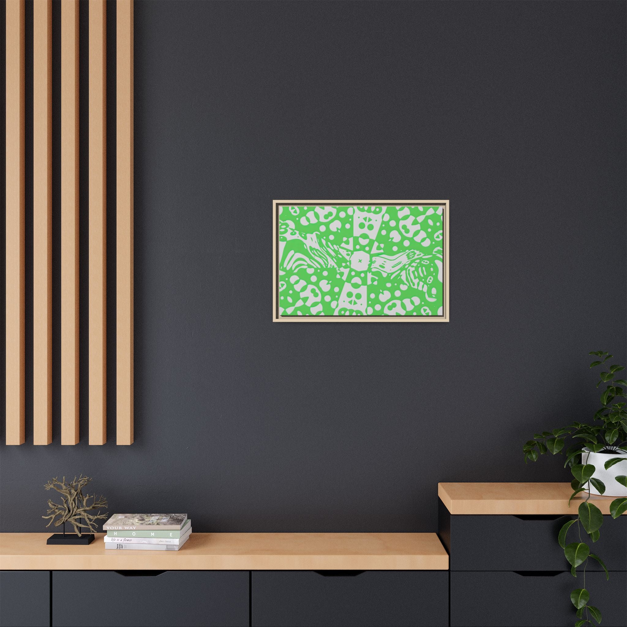 Framed Canvas Art - Aztec G