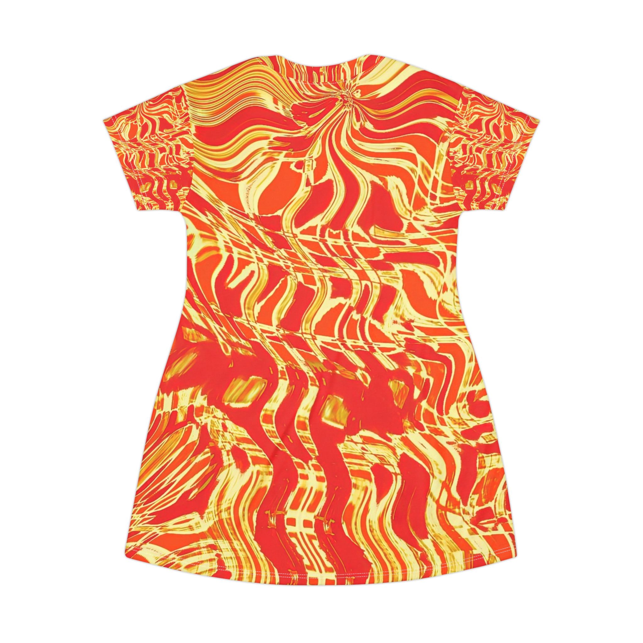 T-Shirt Dress - Fiesta Fire
