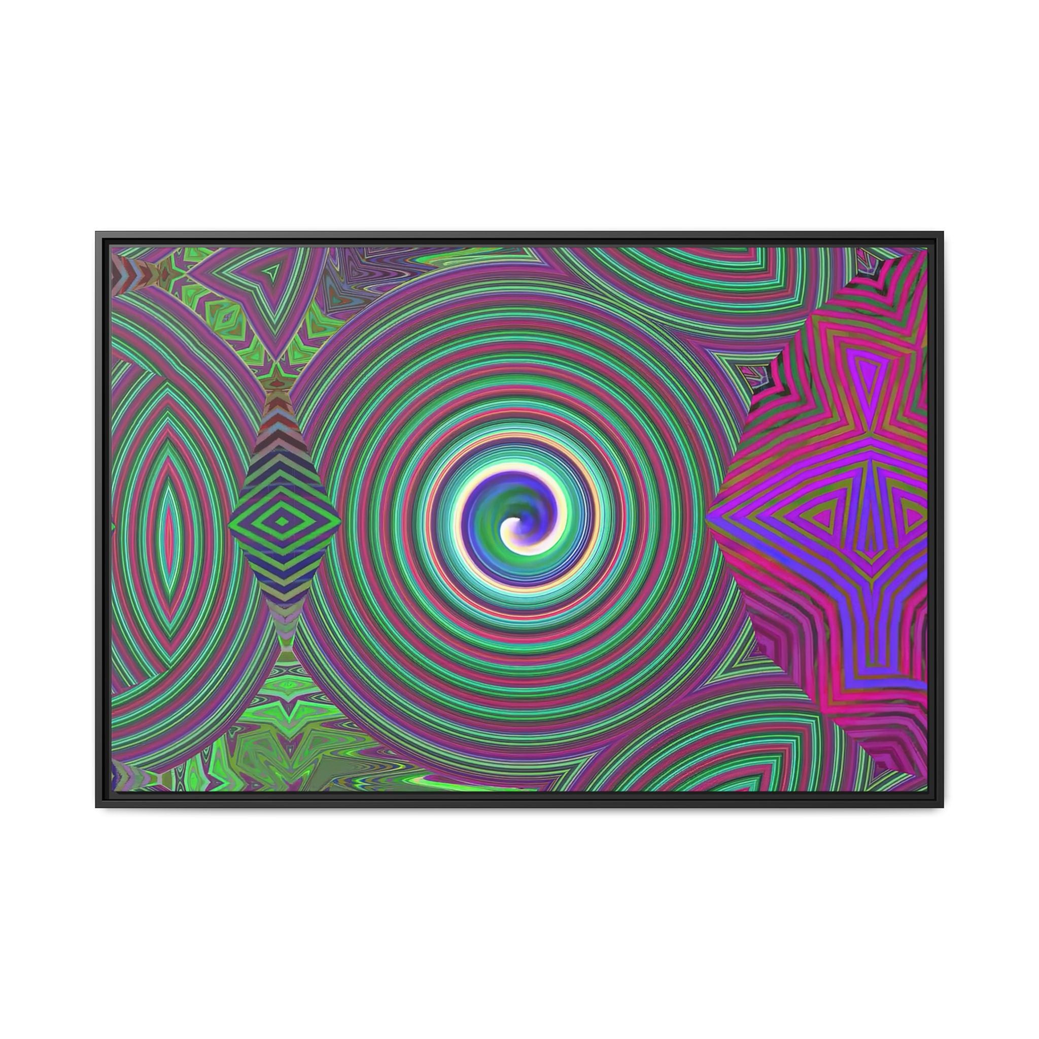 Framed Canvas Art — "Spiroic"