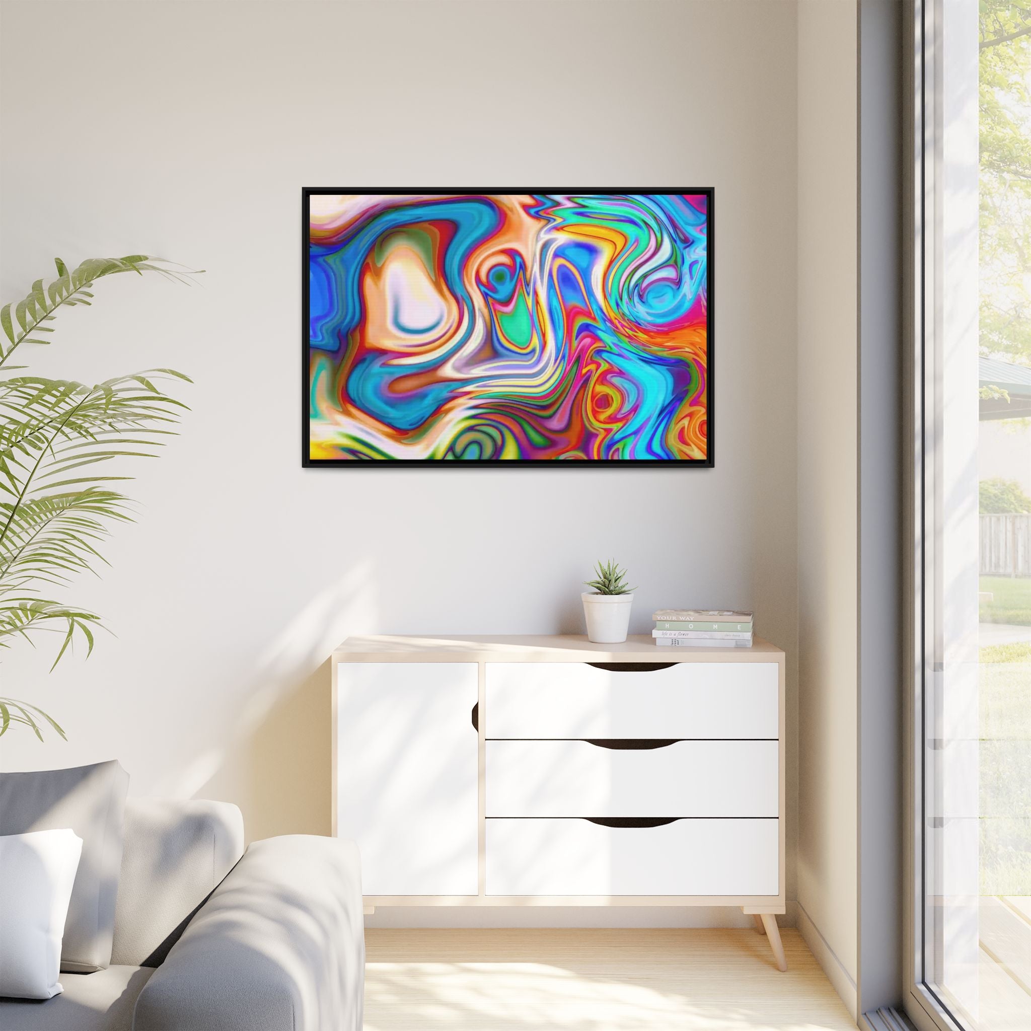 Framed Canvas Art — "Metatonal"