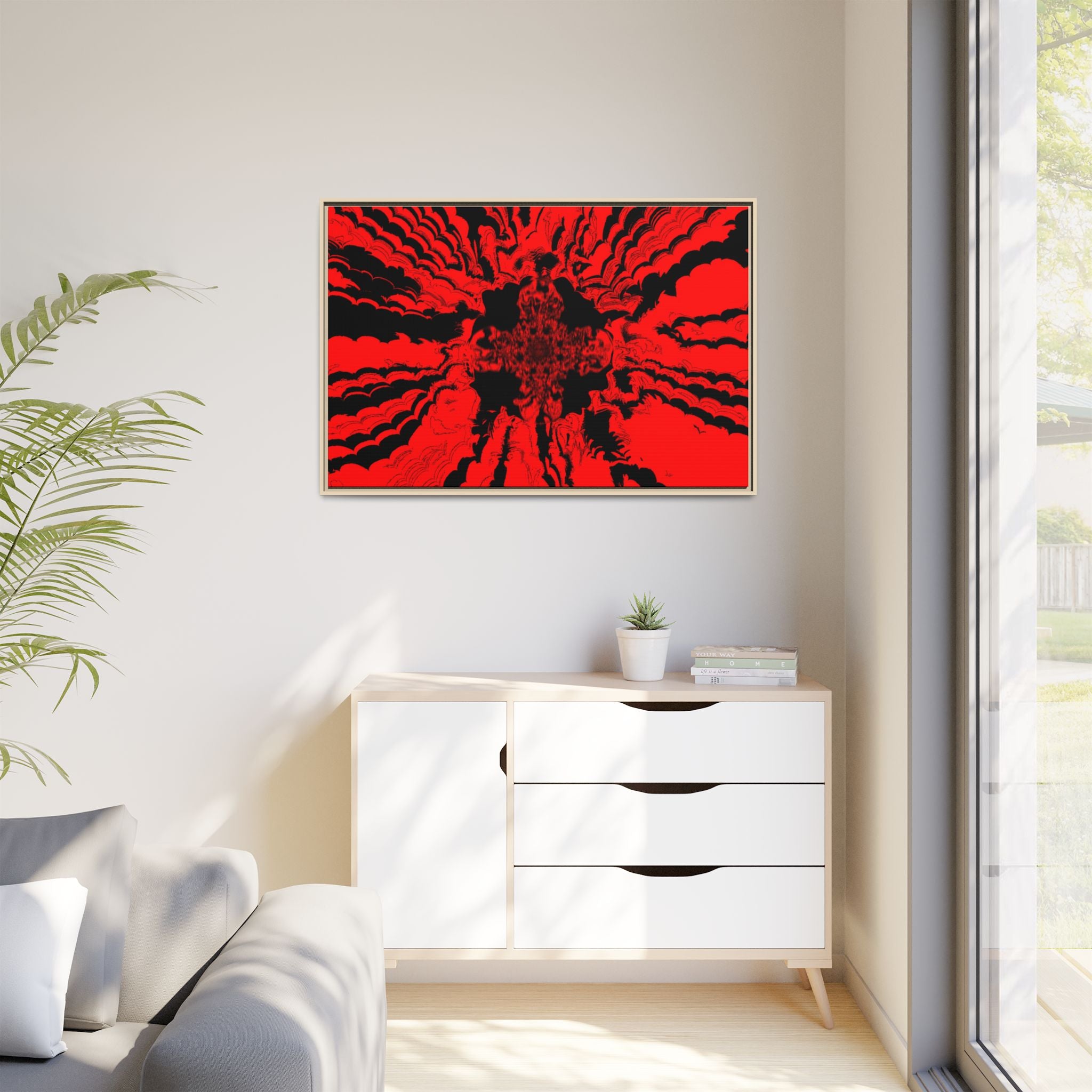Framed Canvas Art — "Subcranial"