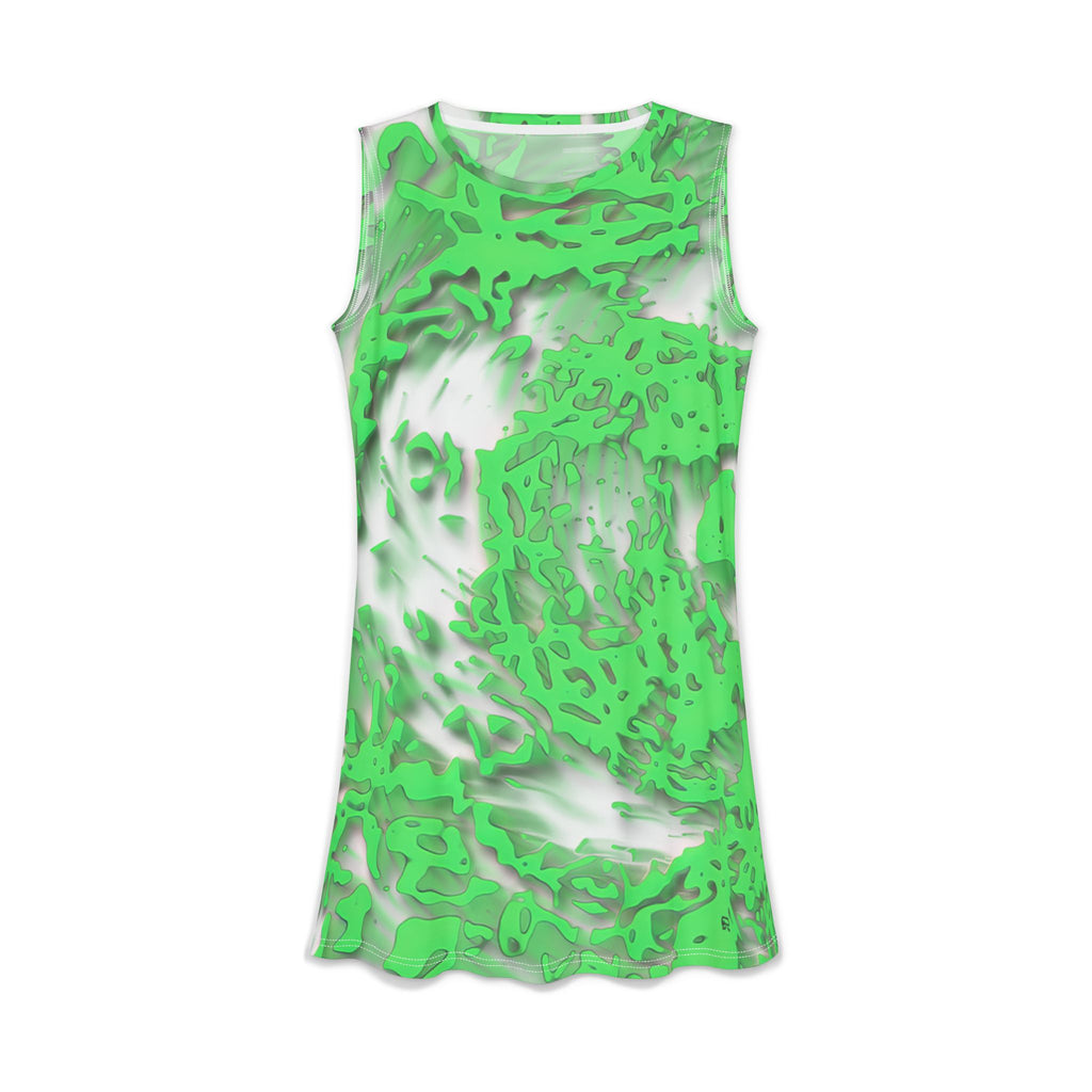 Women's Casual Dress – Tracers Green (AOP)