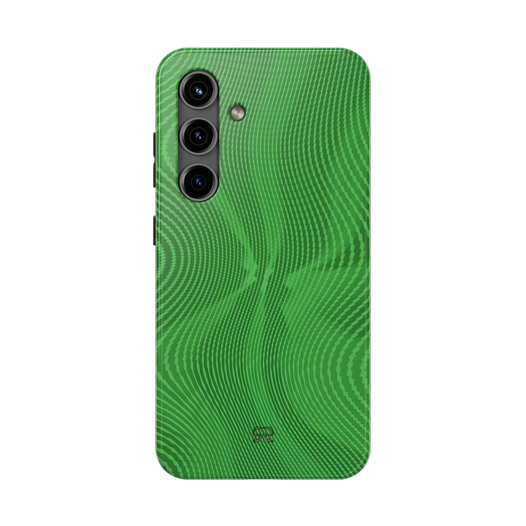 Samsung S21-S25 Tough Phone Case --- Sun Spots Green