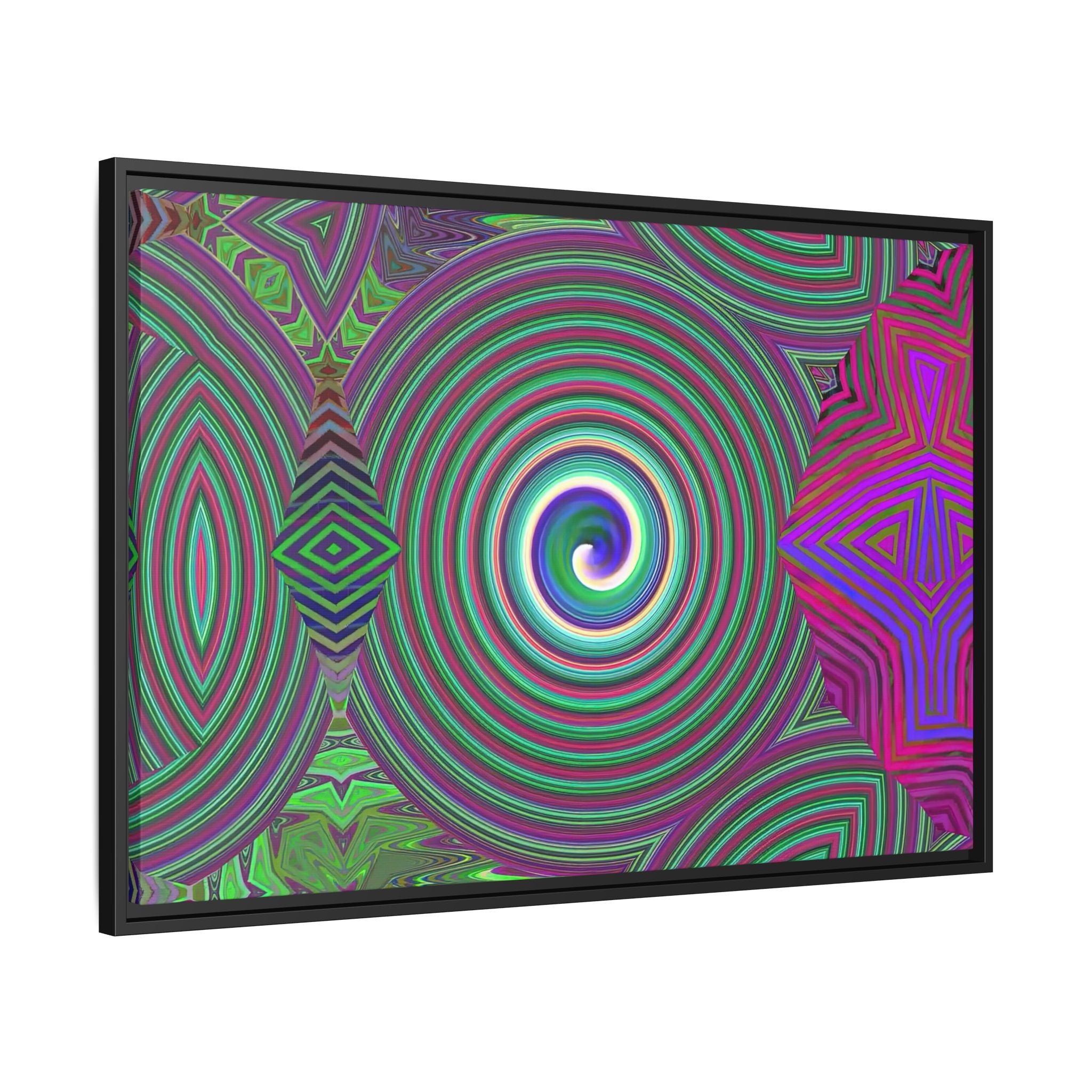 Framed Canvas Art — "Spiroic"