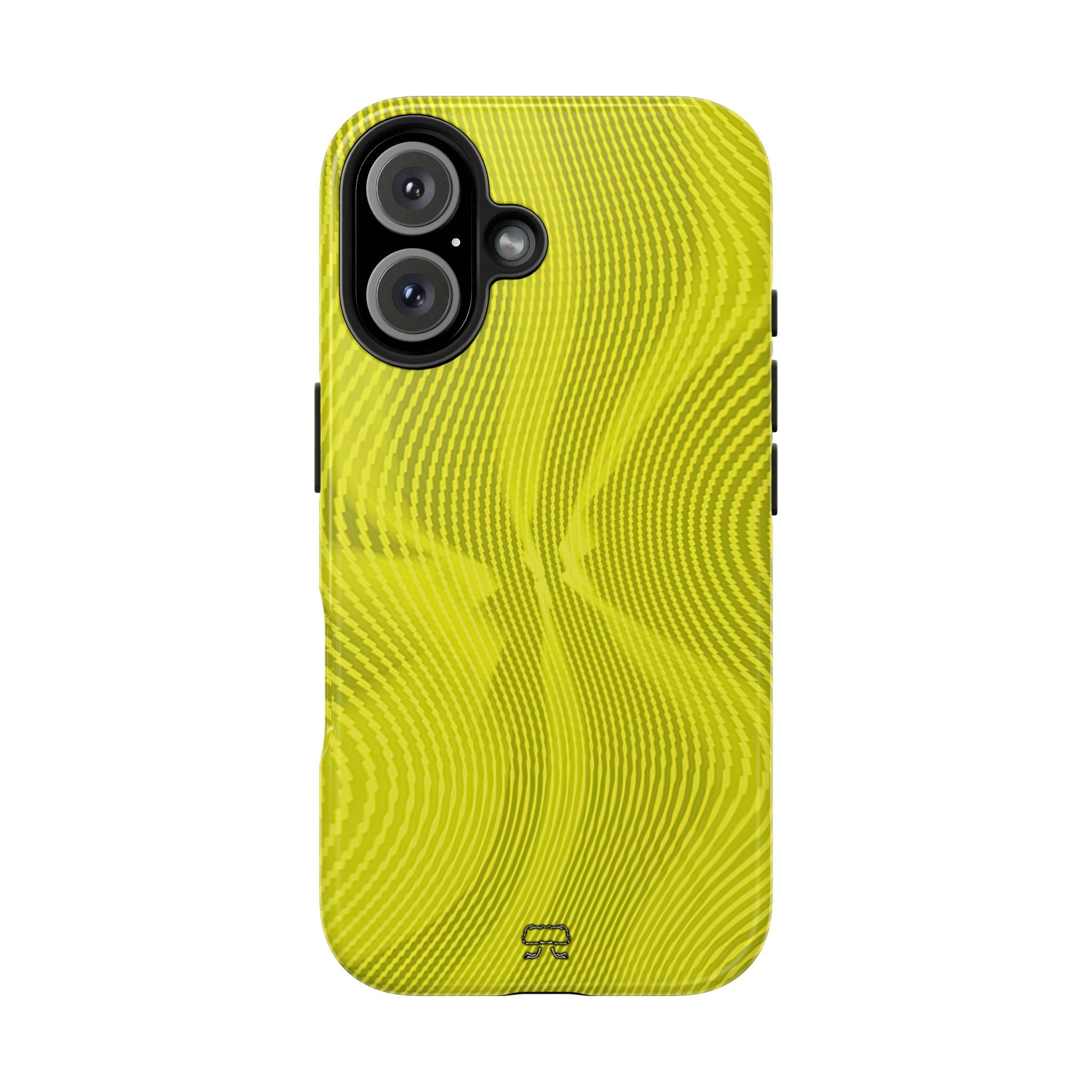 iPhones 11 thru 16 Durable Shockproof Case --- Sun Spots Yellow