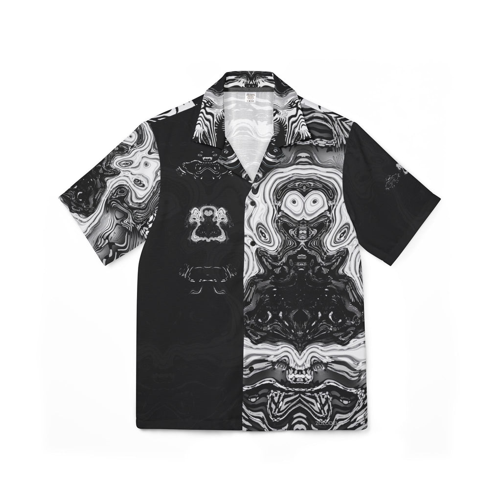 Hawaiian Shirt - Spirit Black and White