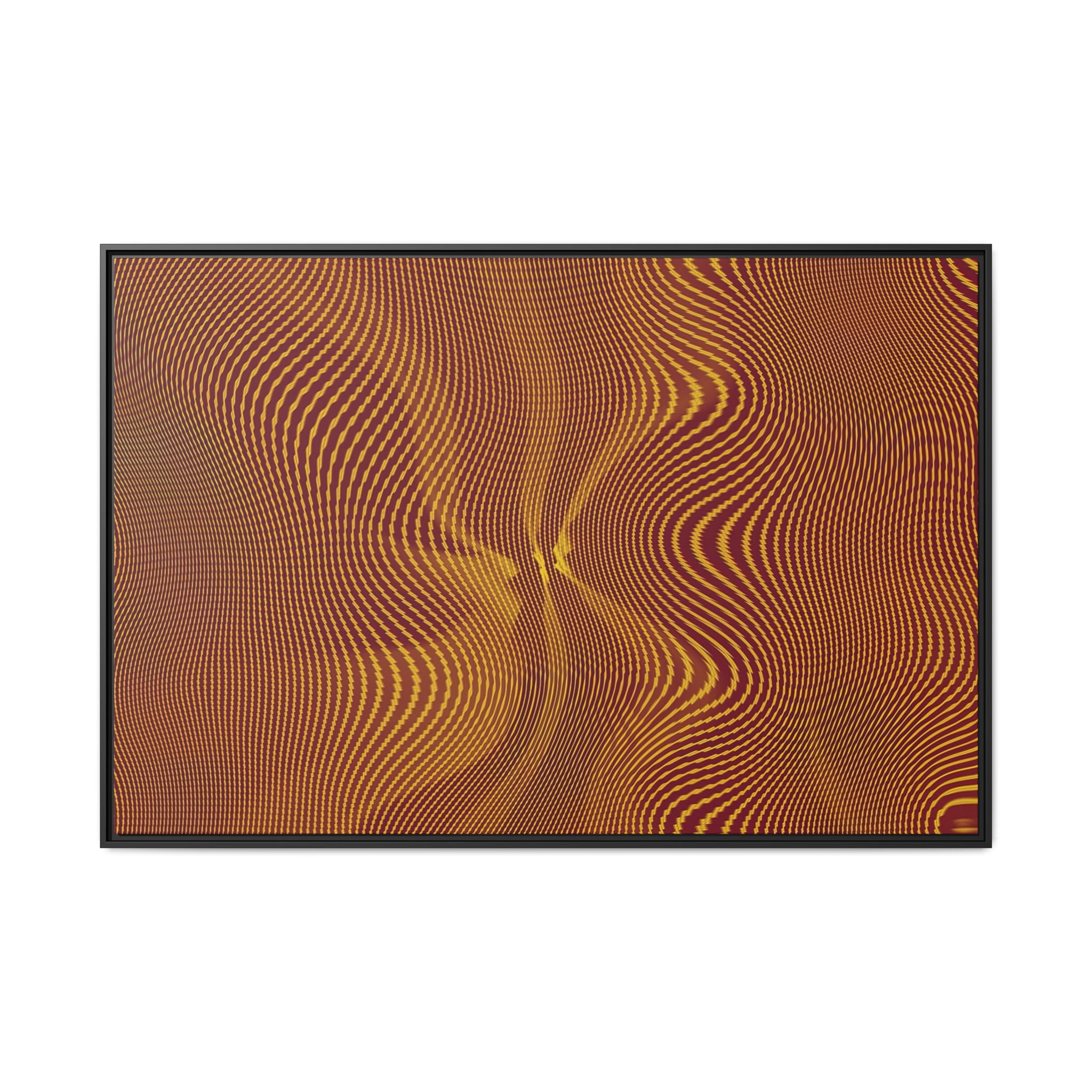 Framed Canvas Art — "Sun Spots Gold"