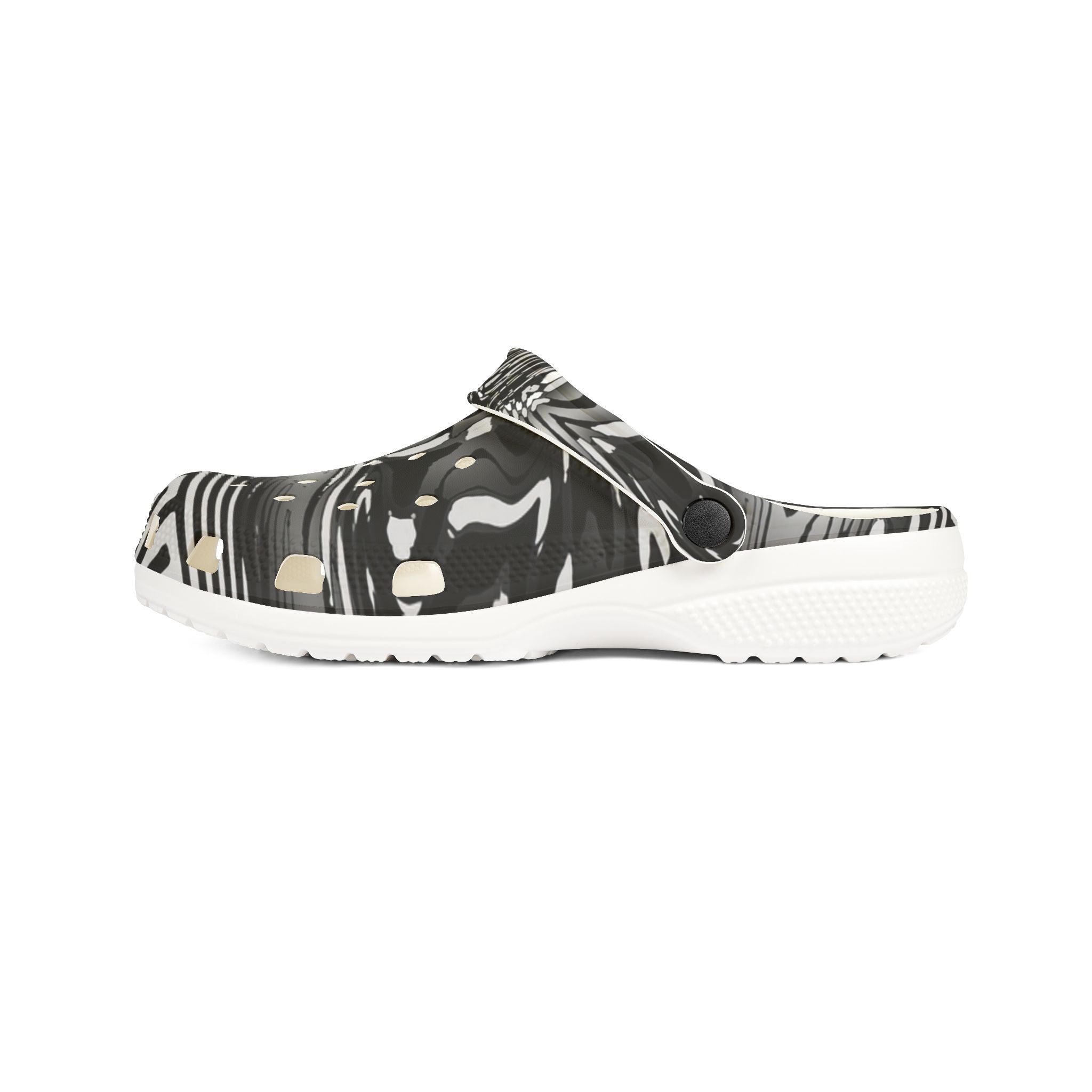 EVA Clogs - Spirit Black and White