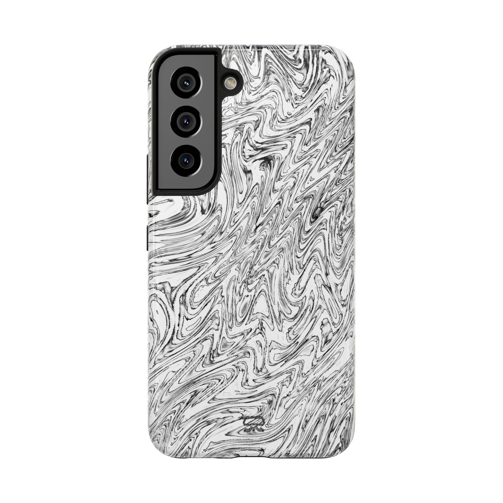 Samsung S21-S25 Tough Phone Case --- Hoops BW