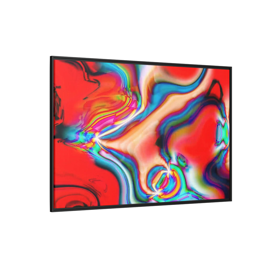 Framed Canvas Art — "Gun Runners Red"