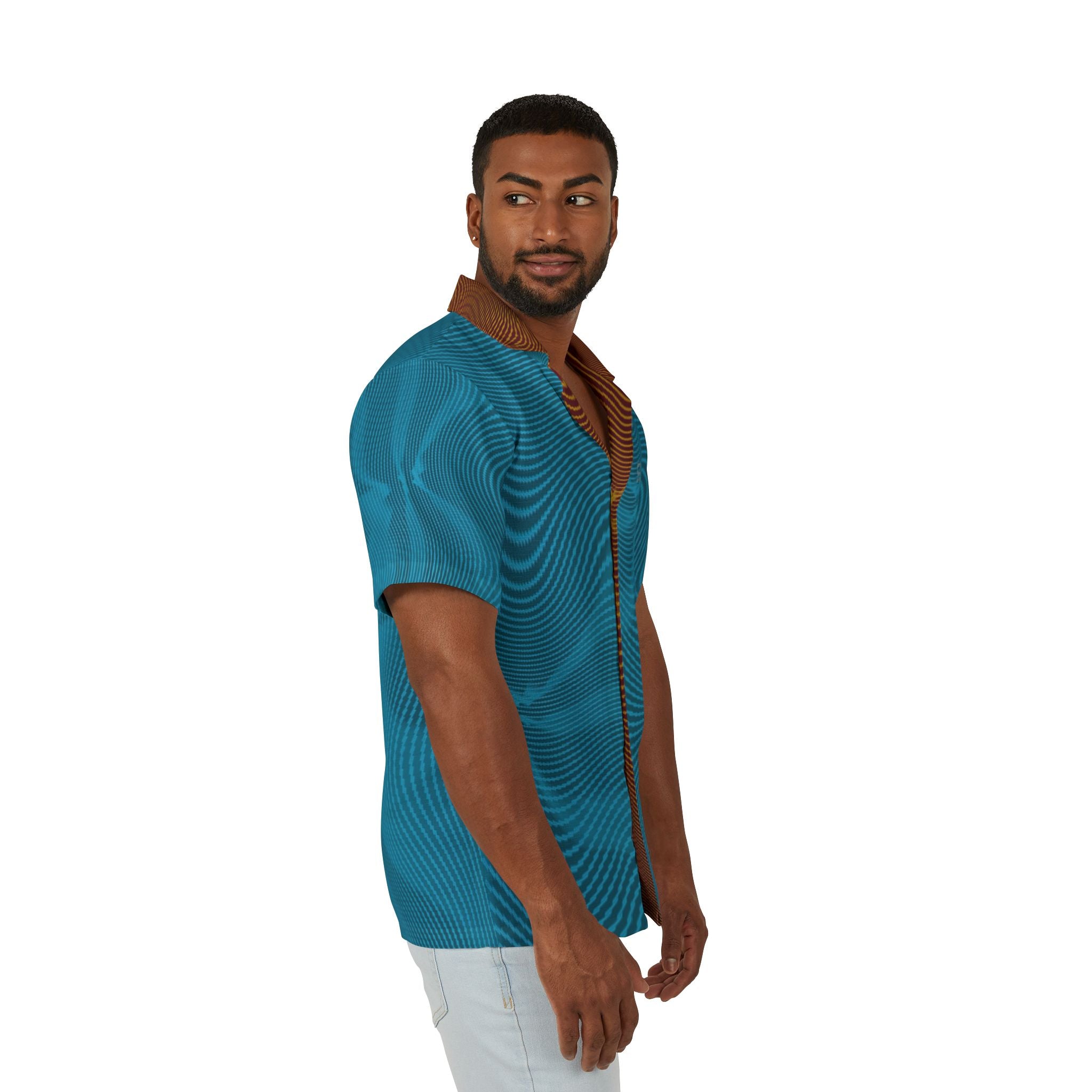 Hawaiian Shirt - Sun Spots Blu