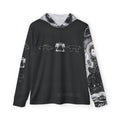 Men's Athletic Hoodie - Spirit Black and White (AOP)