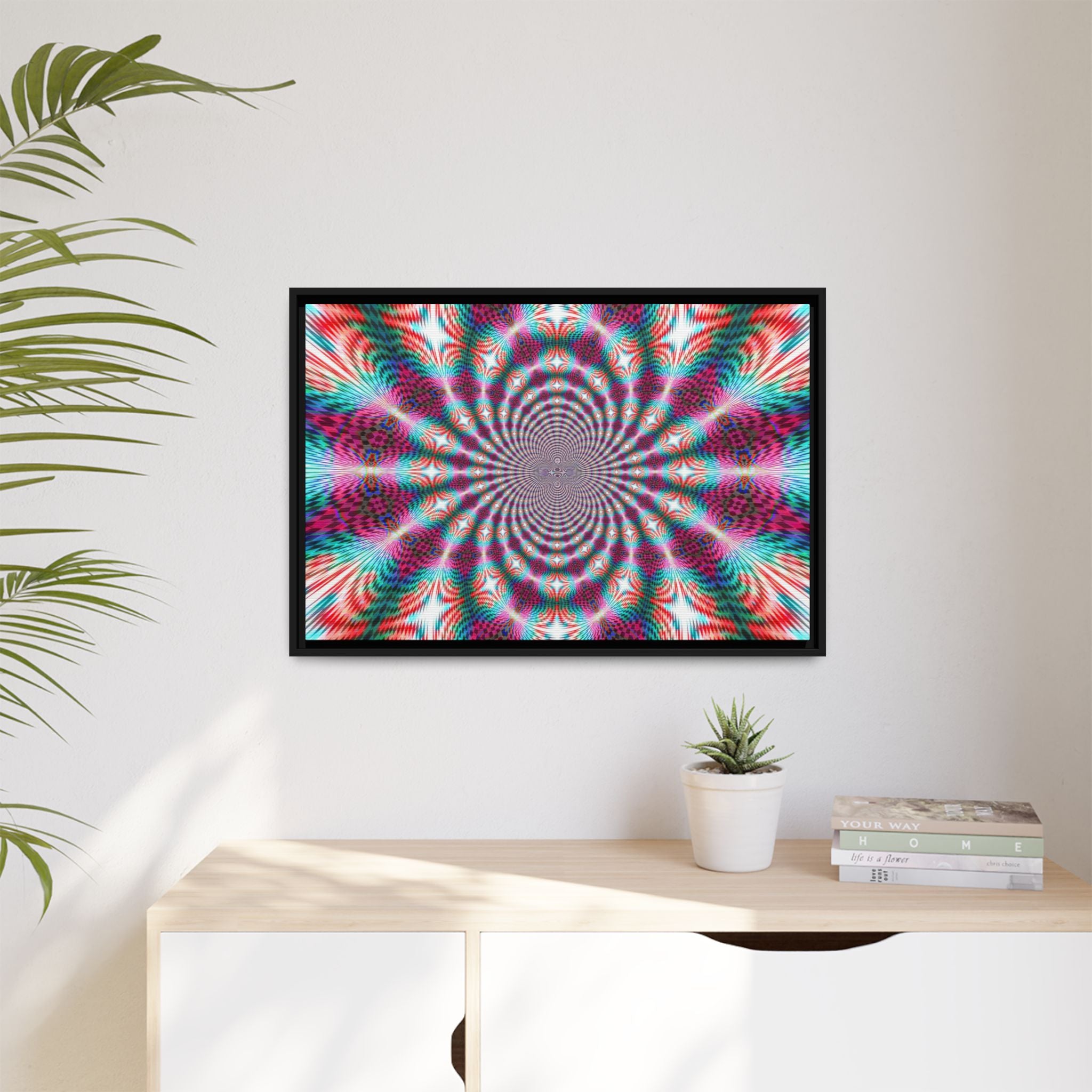 Framed Canvas Art — "QOV"